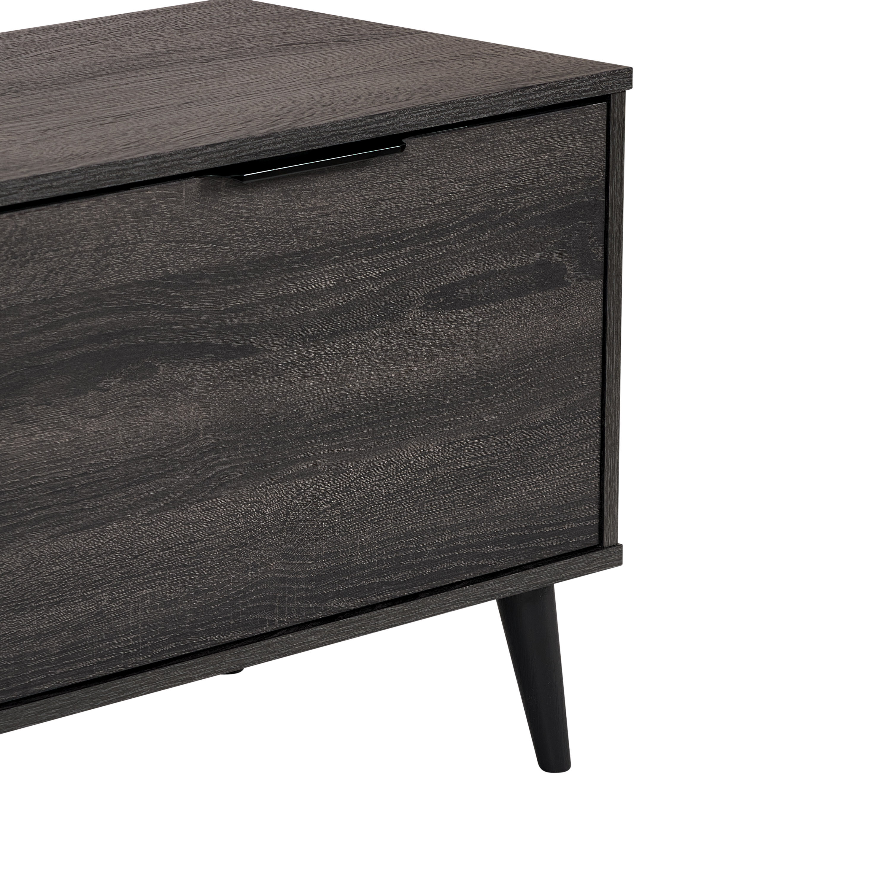 CorLiving Cole Dark Gray TV Stand With Open And Closed Storage For TVs ...