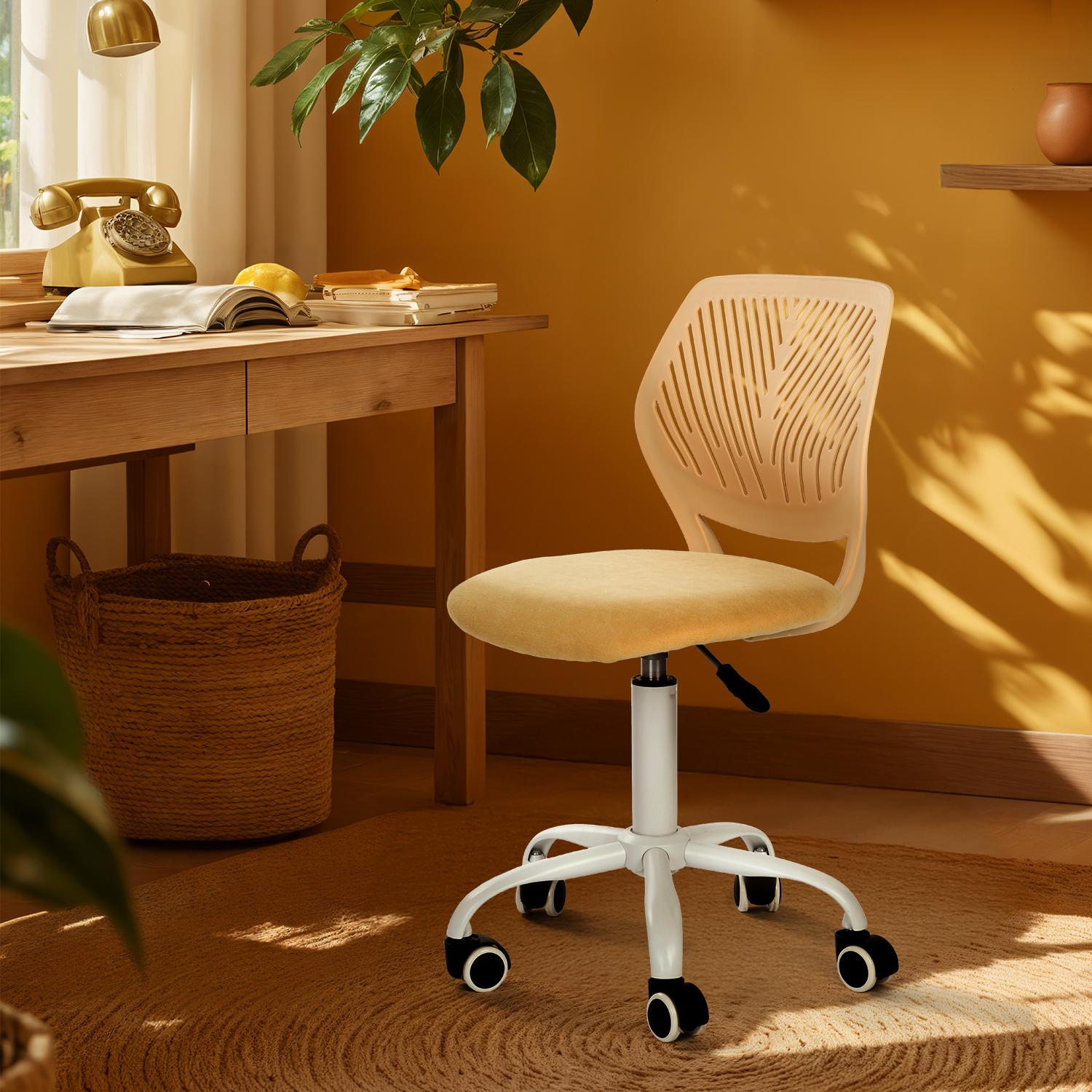Homy Casa CARNATION YELLOW Office-Chairs - View #2