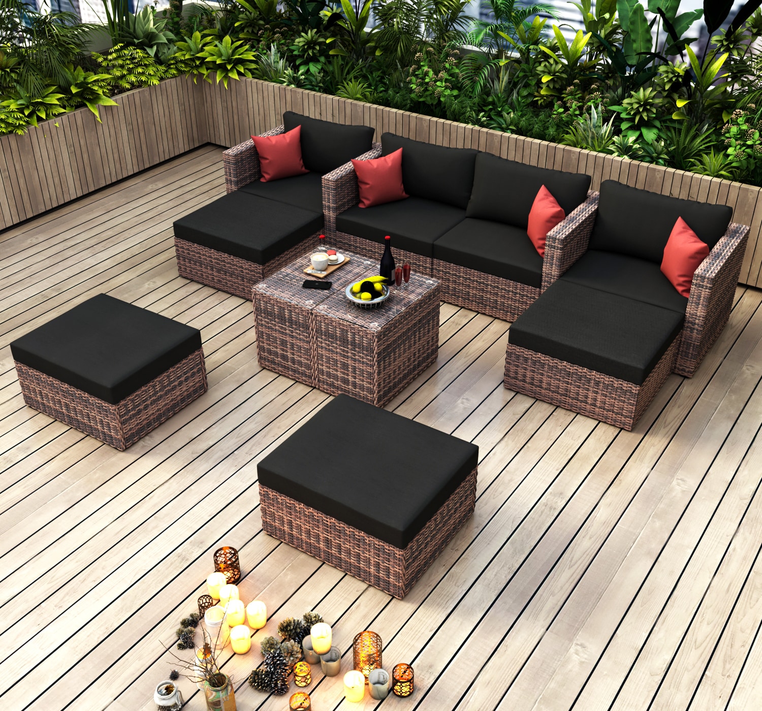 Forclover R4FW-038BK Patio-Conversation-Sets - View #6
