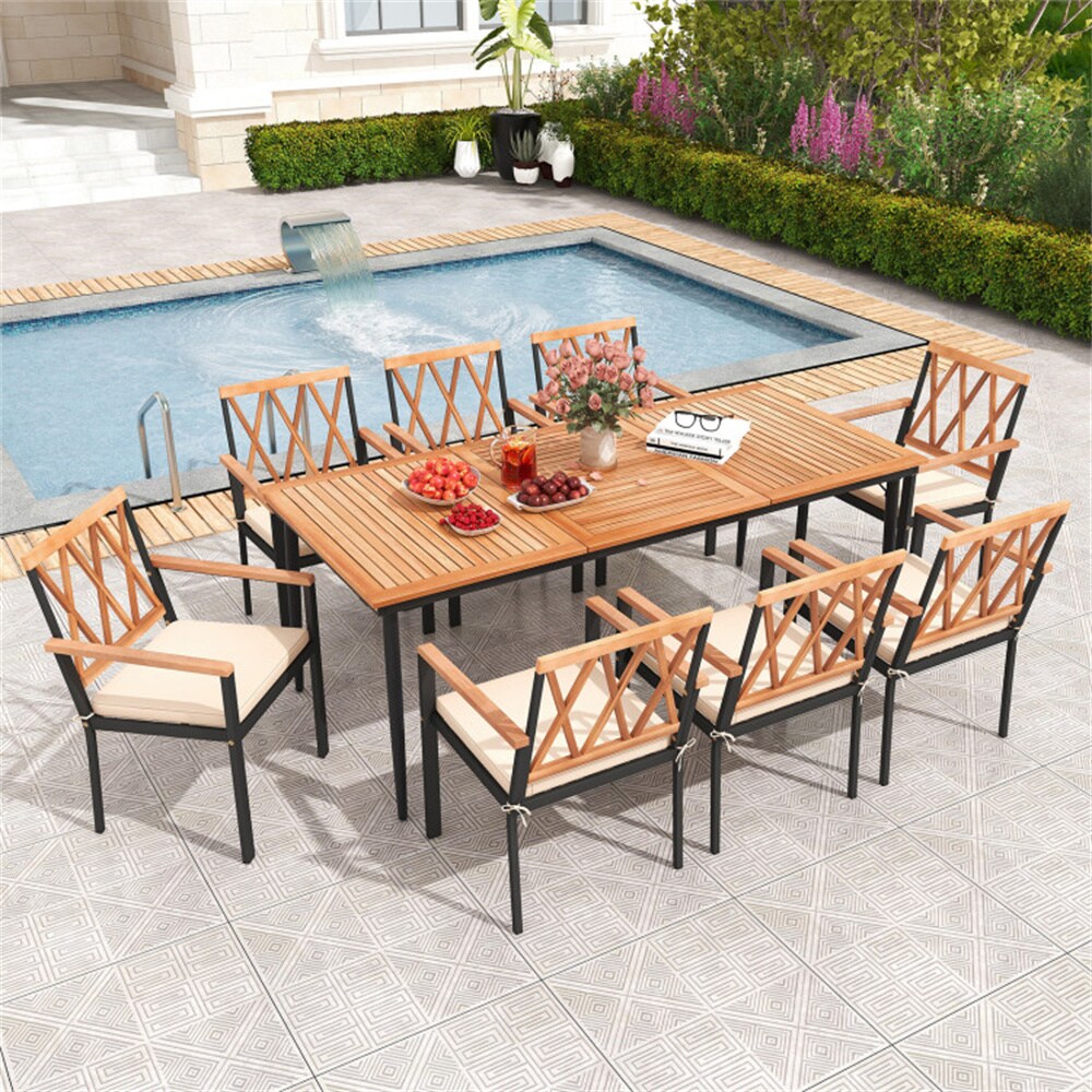 Clihome CNBL-09BLKPGY Patio-Conversation-Sets - View #3