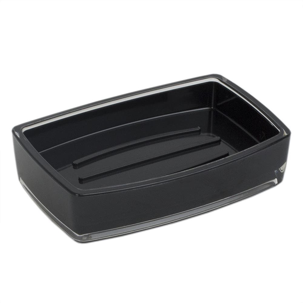 Home Basics Black Acrylic Soap Dish at Lowes.com