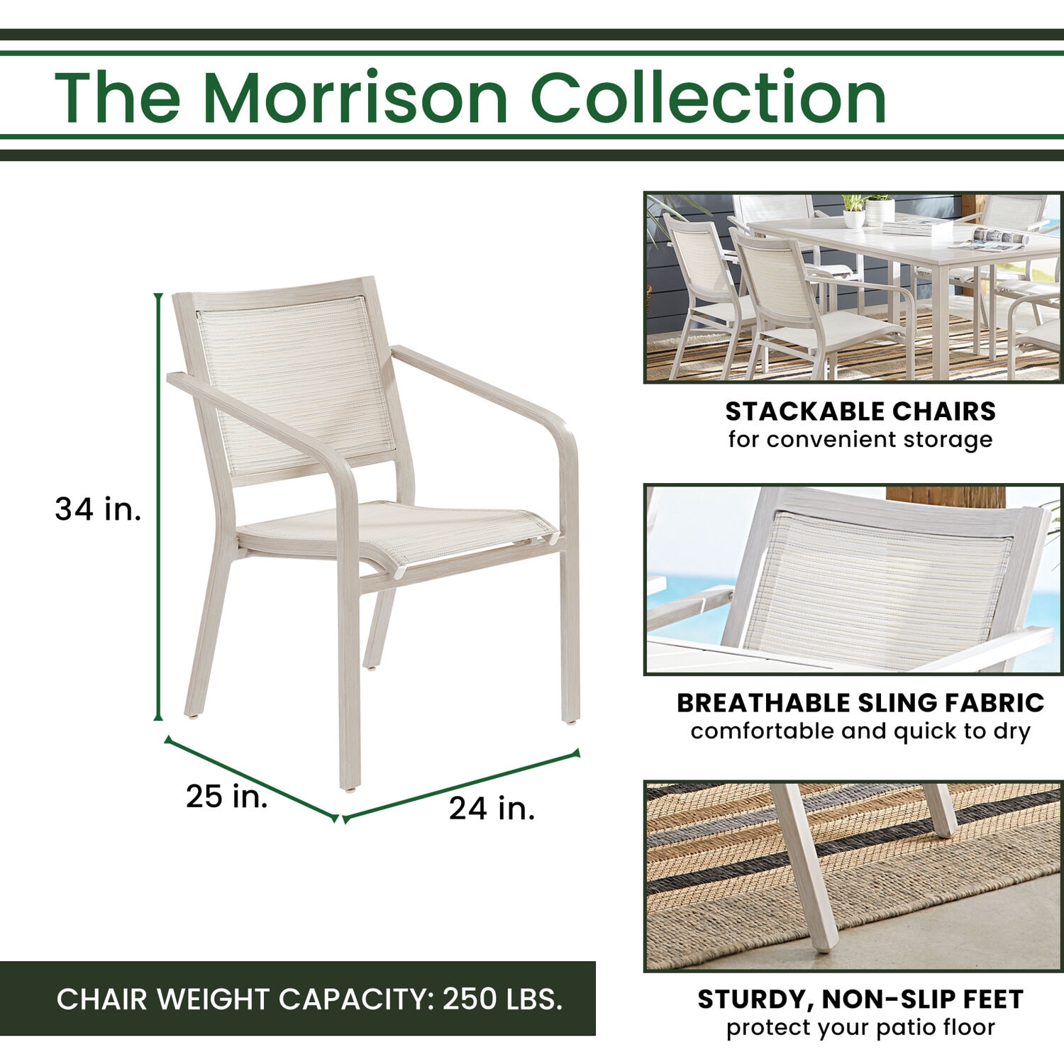 Hanover MORDN7PC-WHT Patio-Dining-Sets - View #4