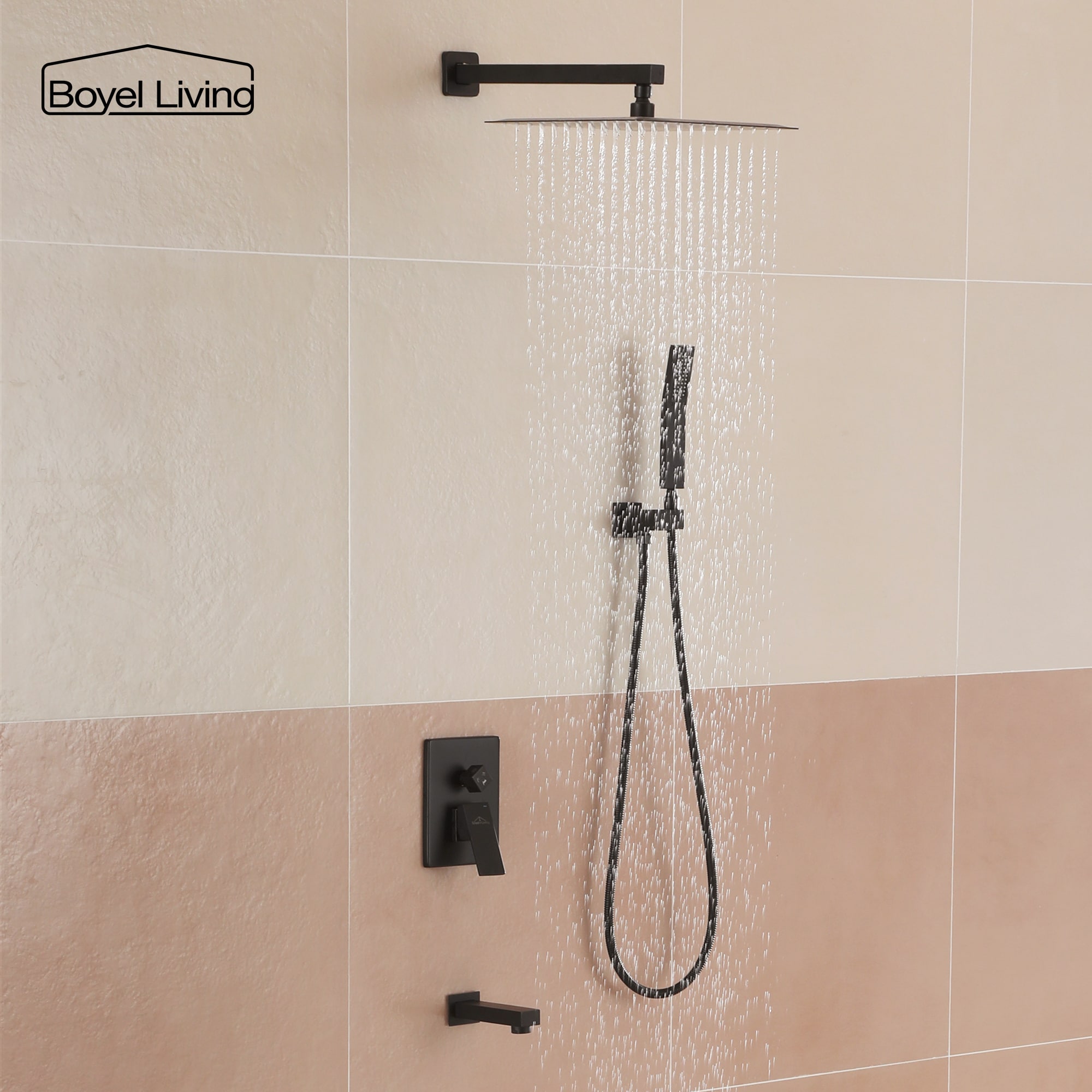 Clihome MS-BL-A3803-3MB Showerhead-Bar-Panels - View #4