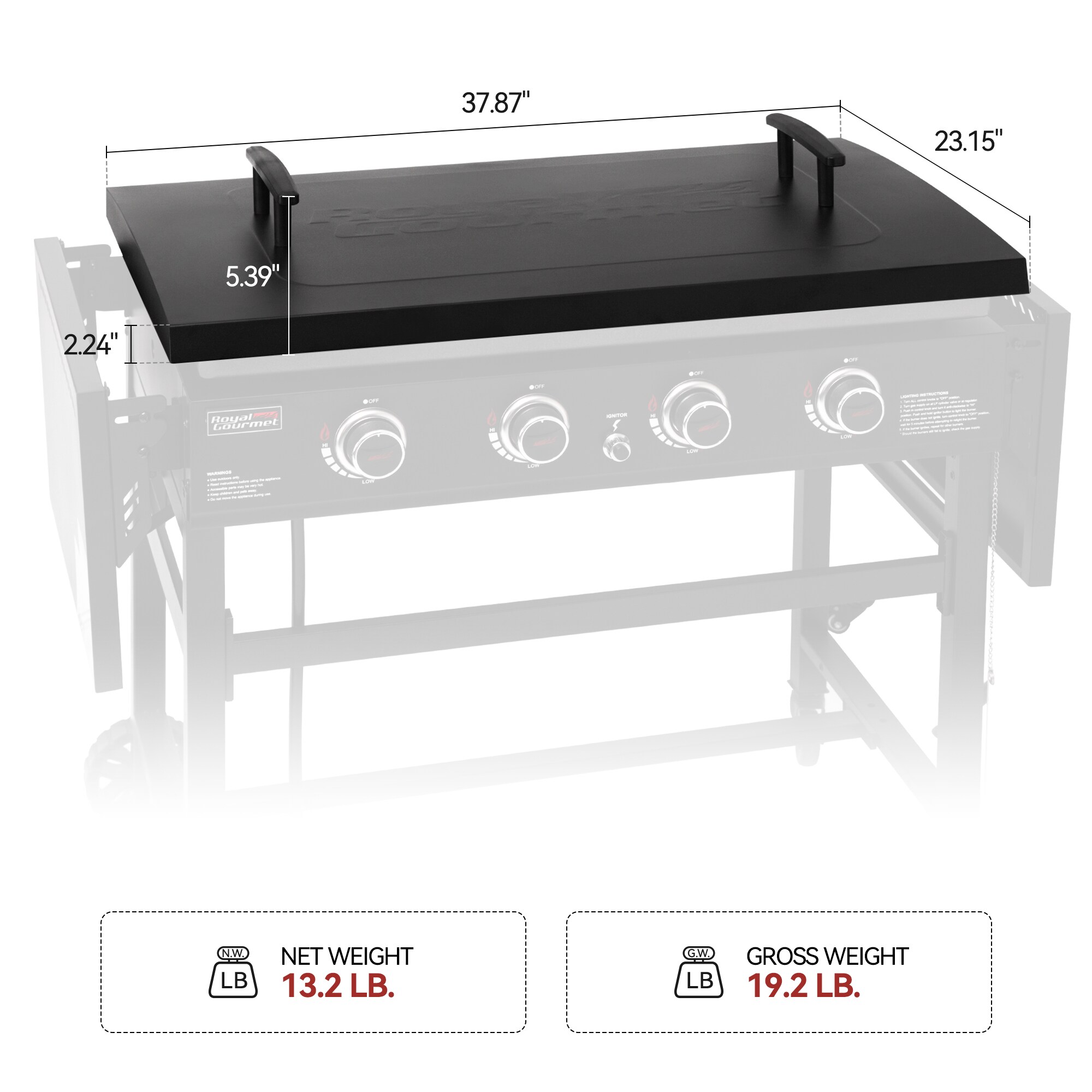 Royal Gourmet GD2400L Grill-Covers - View #13