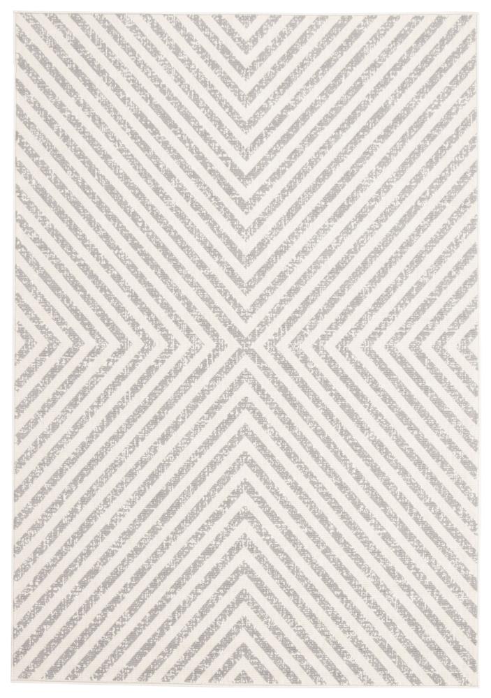 4' X 6' Chevron Modern Concentric Squares Indoor/outdoor Area Rug