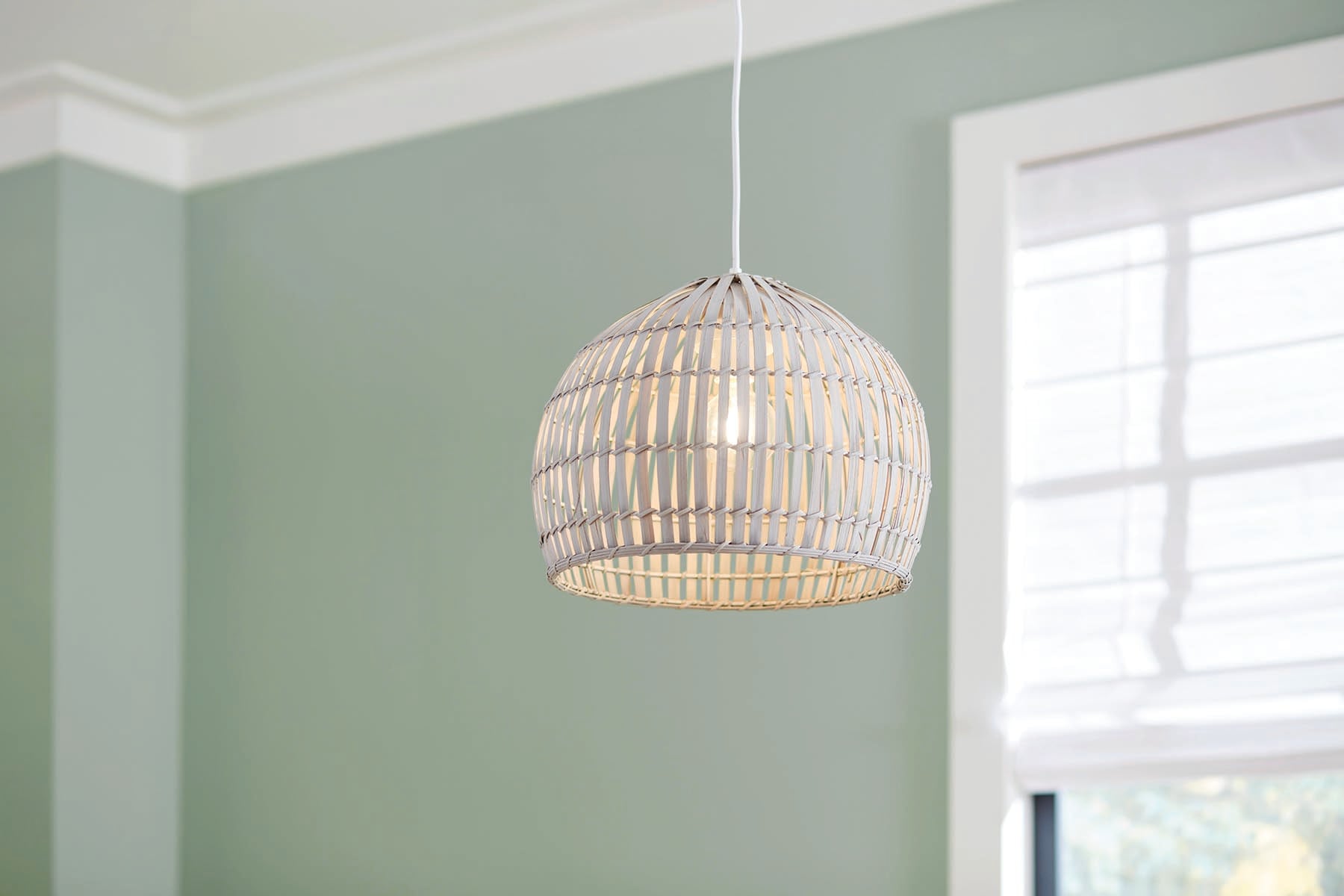 Lowes white store pendant light