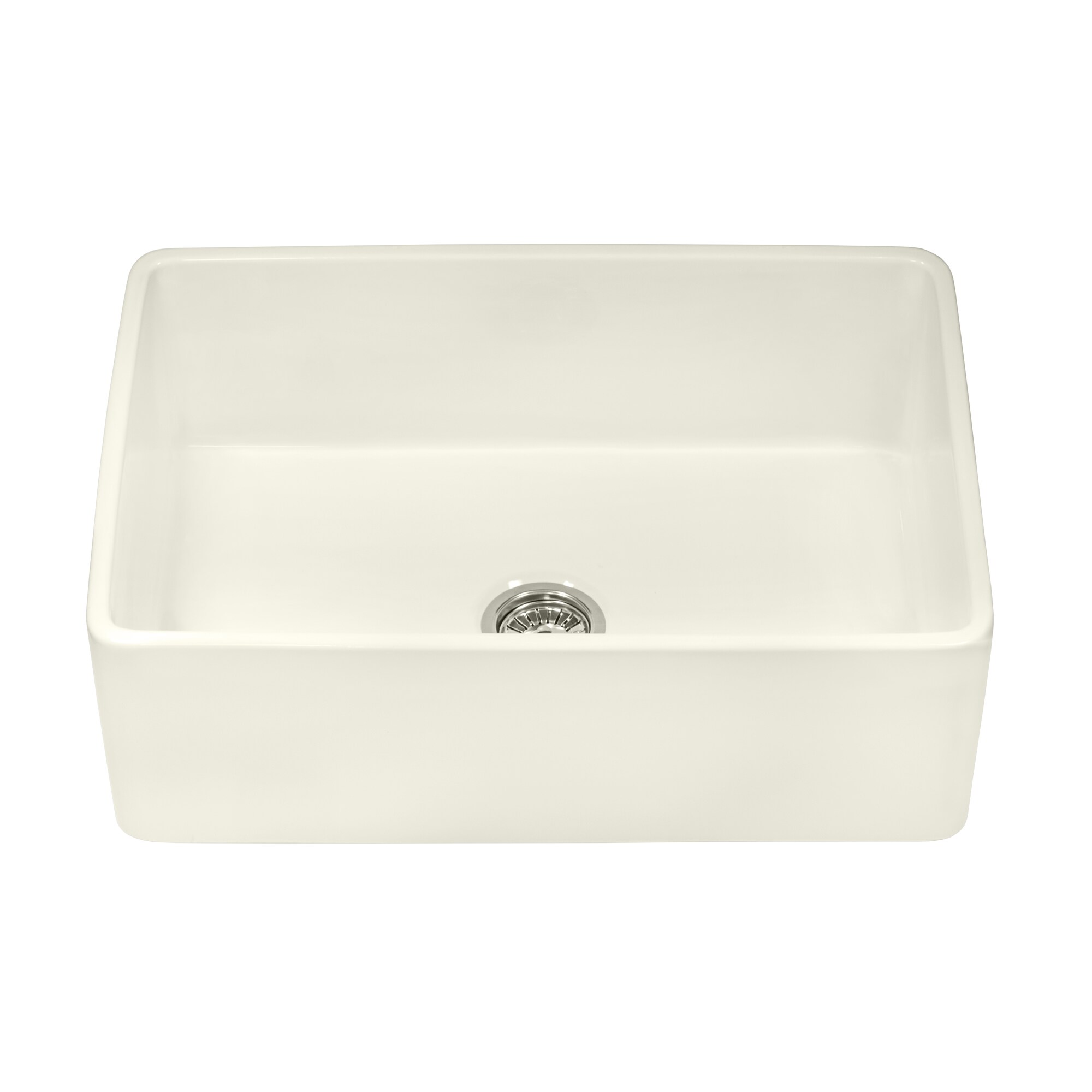 Ruvati 30" Light Biscuit Fireclay Farmhouse Kitchen Sink