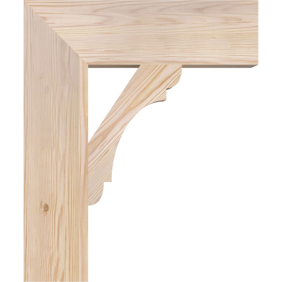 Ekena Millwork BKT06X20X24OLY05SDF Exterior-Brackets-Braces - View #3