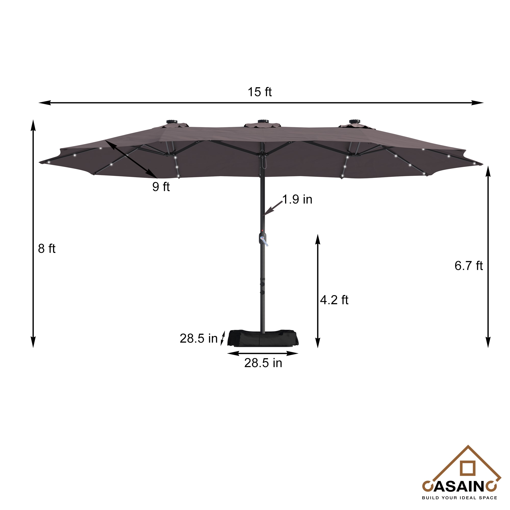 CASAINC YH-OB-OTU012CF Umbrellas-2 - View #9