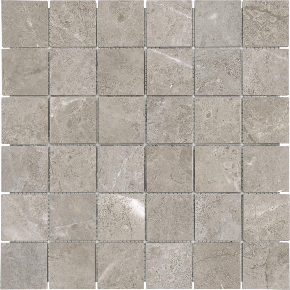 Anatolia Tile Ritz Gray 12 In X 12 In Polished Natural Stone Marble Uniform Squares Mosaic Tile