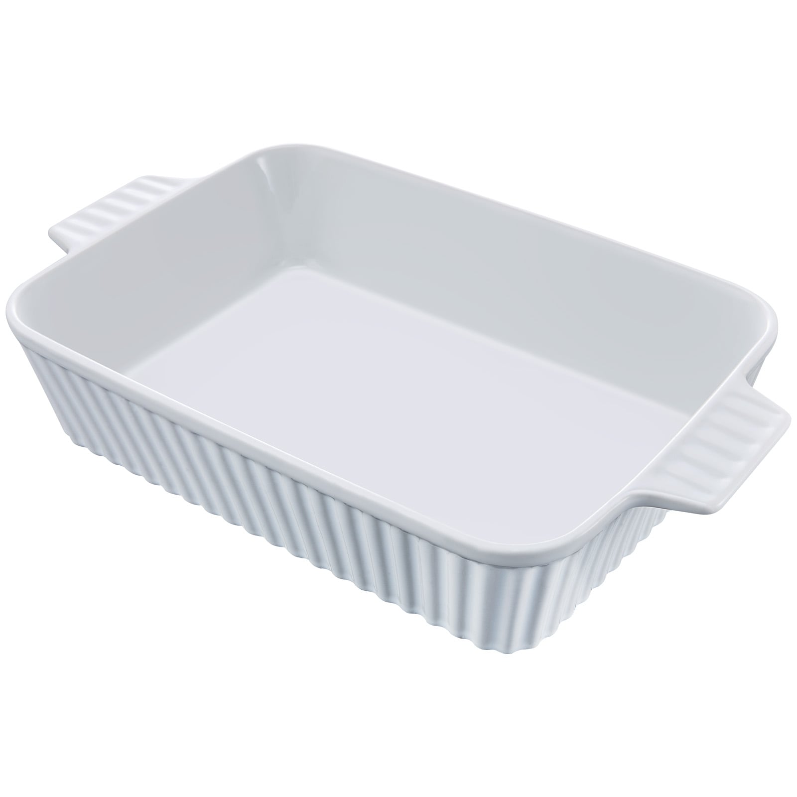 GIVIMO 3.7-qt 9-in x 13-in Deep Ceramic Lasagna and Casserole Baking Dish with Handles
