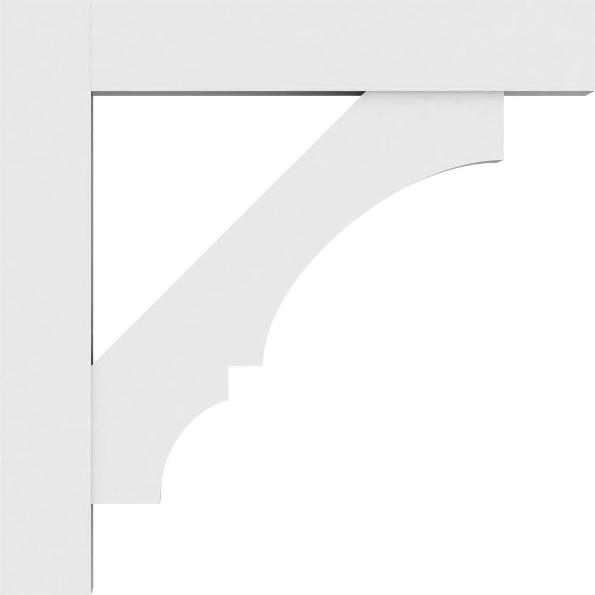 Ekena Millwork BKTP05X36X36BOA05 Exterior-Brackets-Braces - View #3