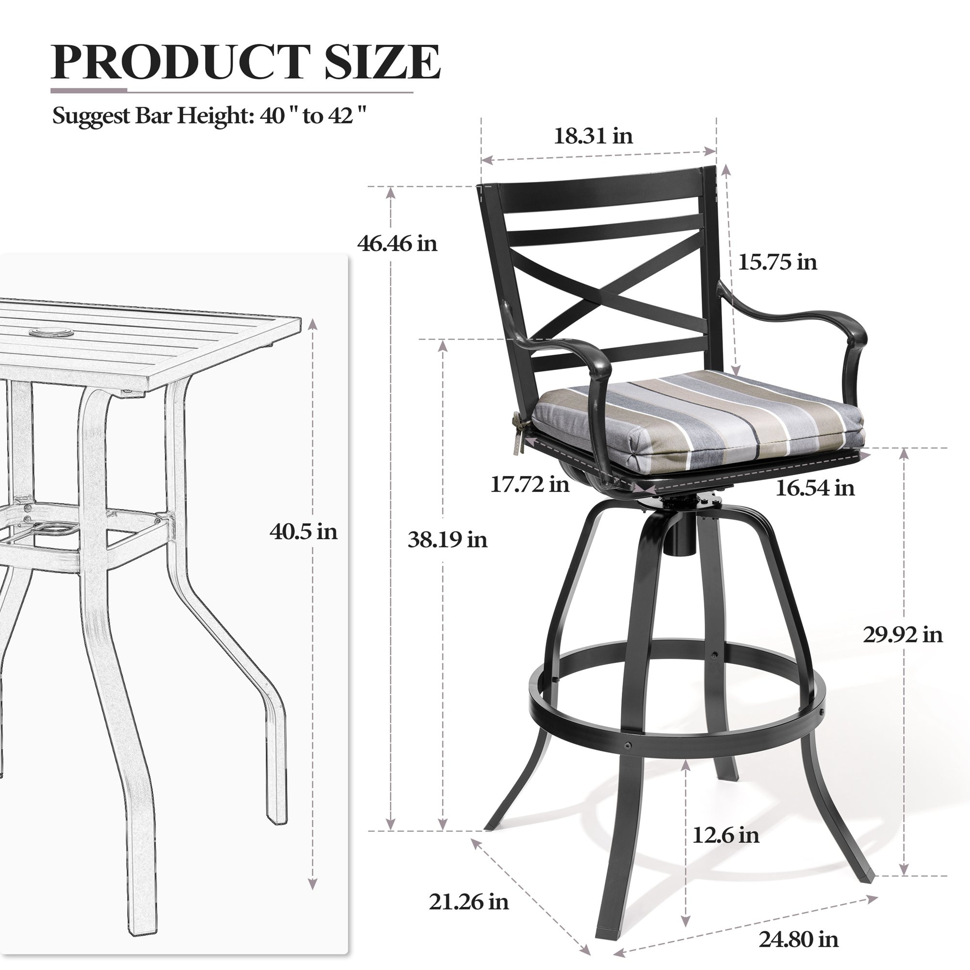 Crestlive Products CL-ST011CHA-2 Patio-Chairs - View #3