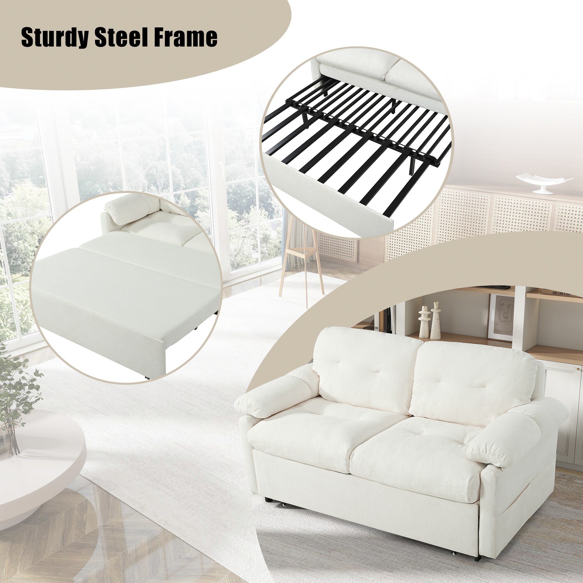 SINOFURN SYA010285WT Sofas-Loveseats - View #7