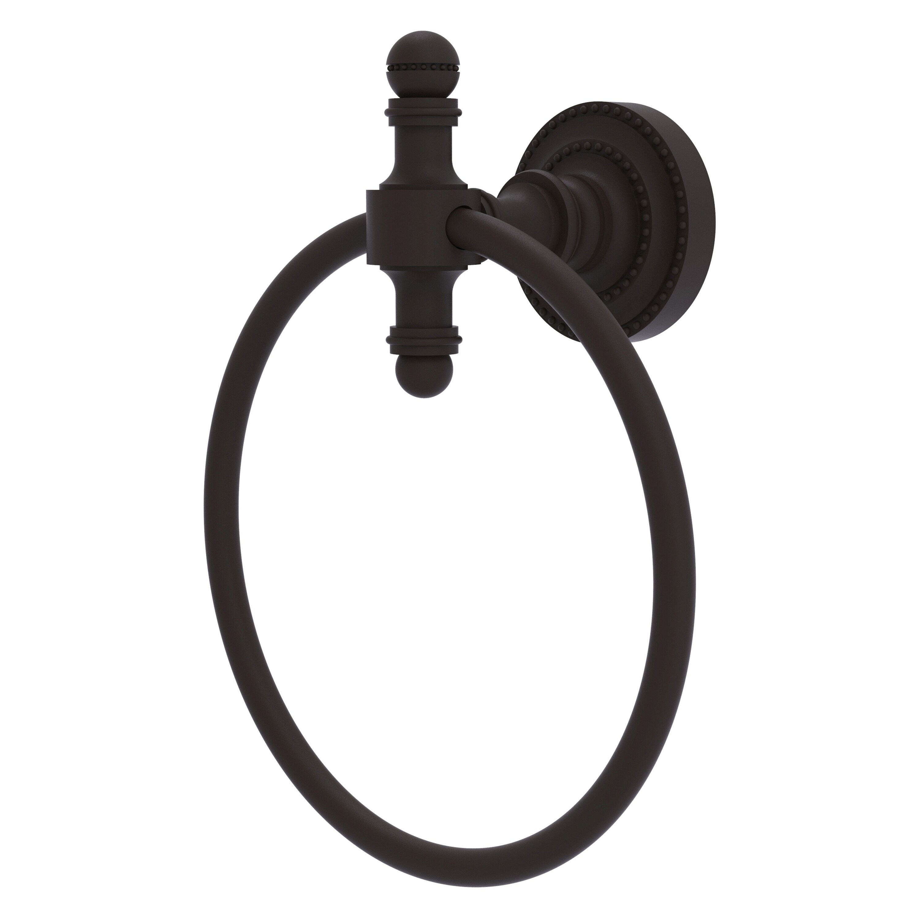 Allied Brass RD-16-ORB Retro-Dot Oil-rubbed bronze Wall mount Single Towel Ring