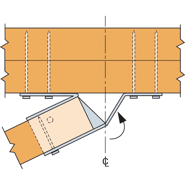 Simpson Strong-Tie 2-in x 9-in Single 16 -Gauge G90 Simpson Strong-Tie 2-in x 9-in Single 16 -Gauge G90