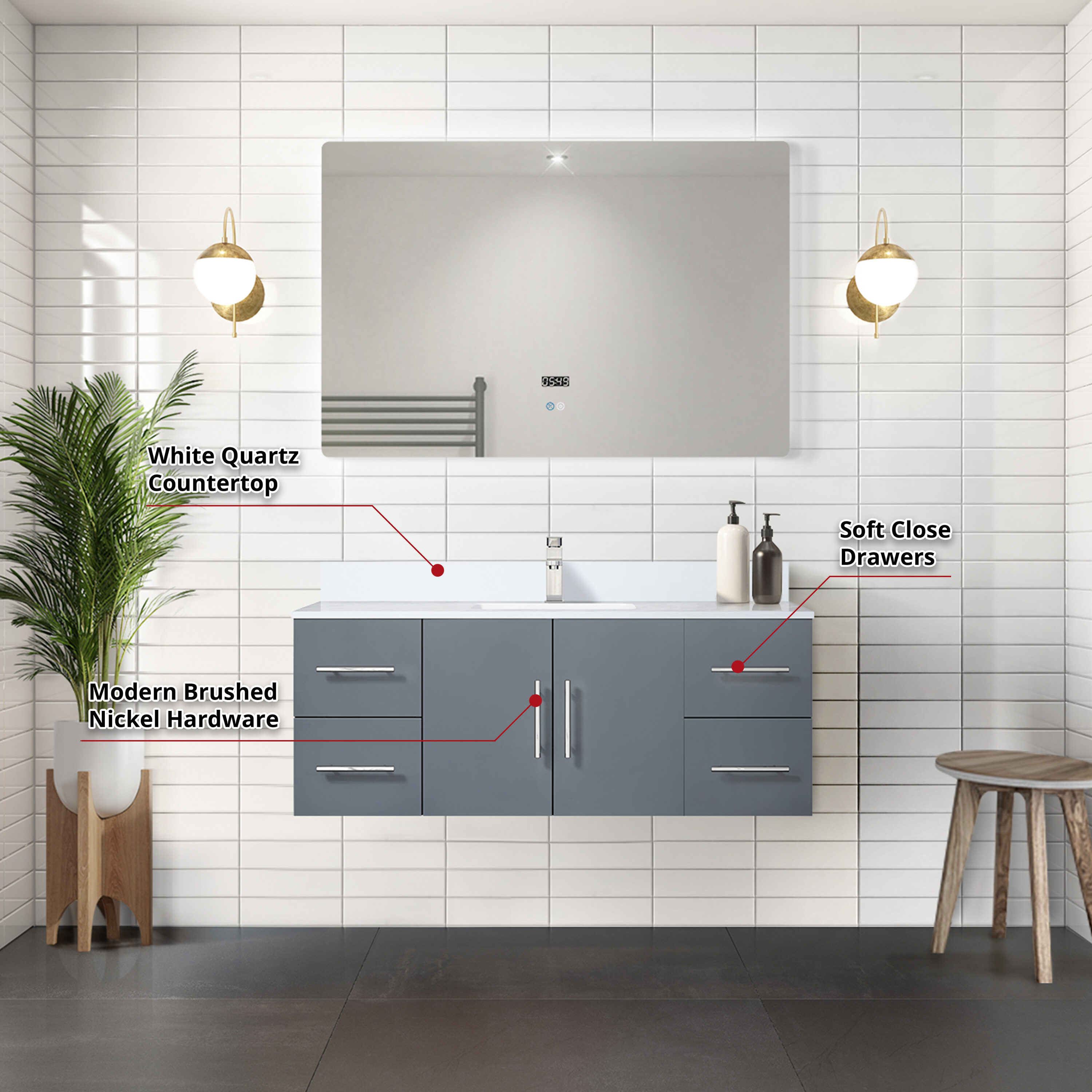 Lexora LVG48SB200 Bath-Vanity-Combo - View #6