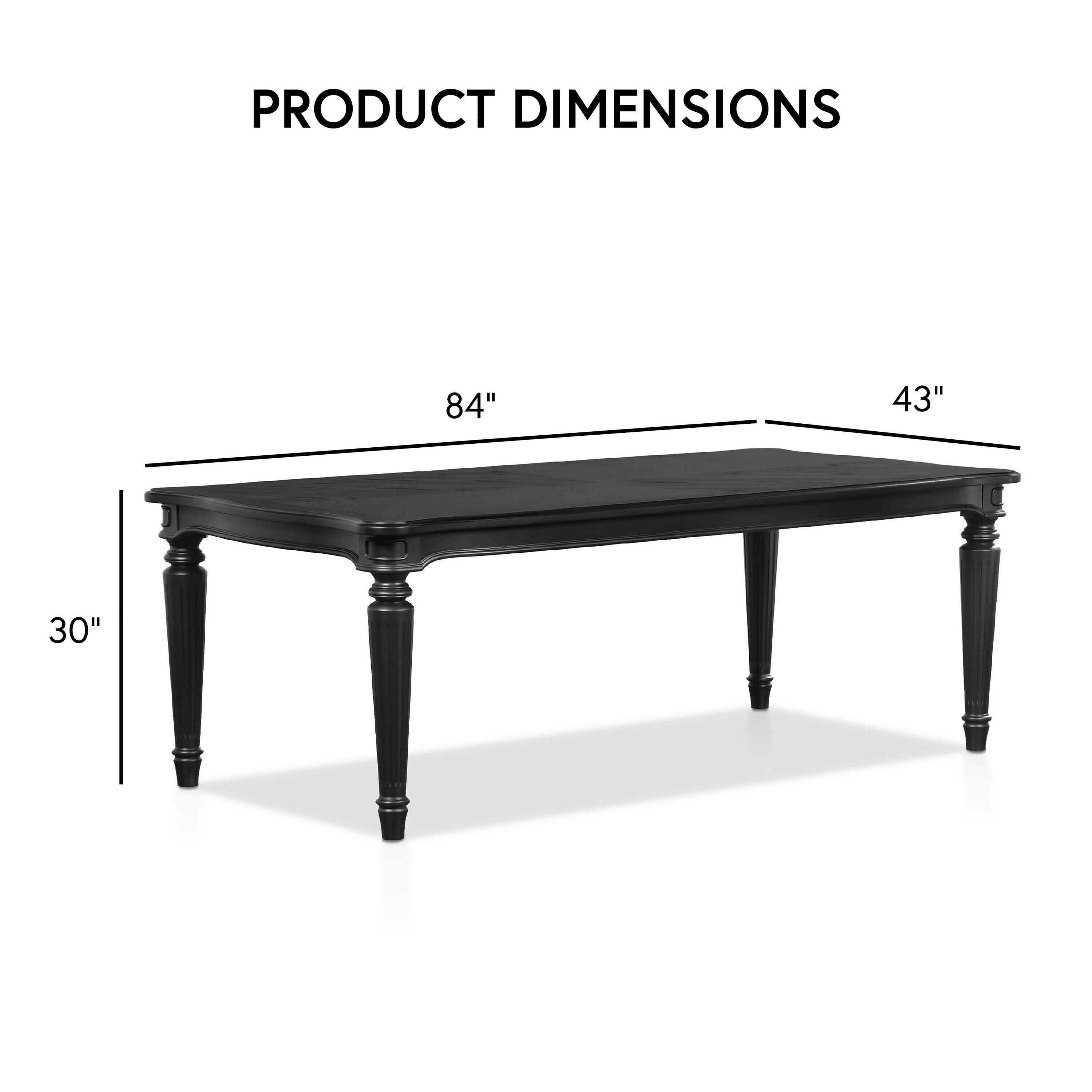 Furniture of America IDF3416BK-T-7PC Dining-Sets - View #3