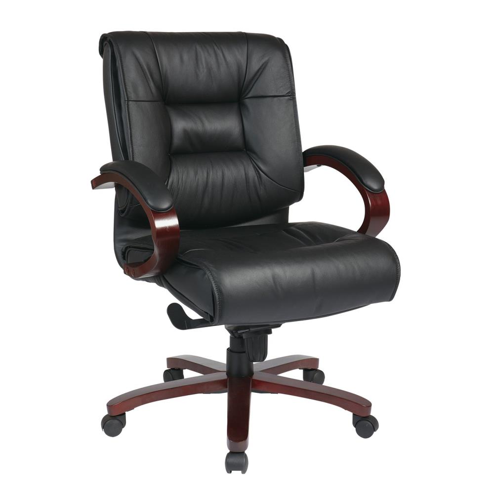 OSP Home Furnishings Pro-line II Black/Mahogany Transitional Adjustable ...