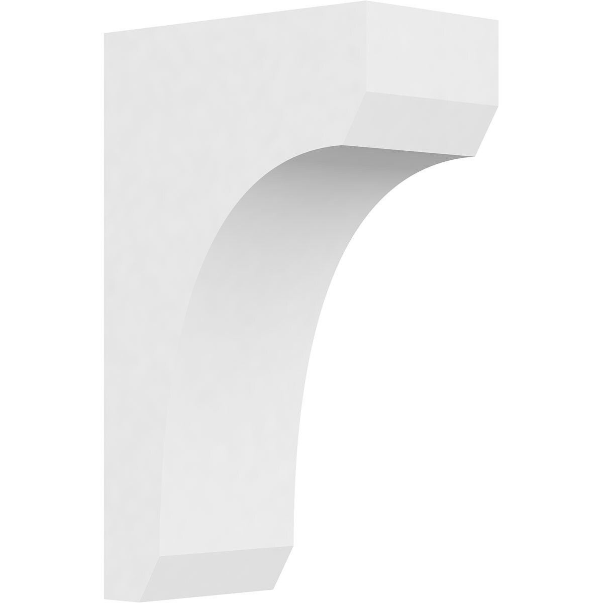 Ekena Millwork CORP03X06X10LGY 3-in x 6-in x 10-in Standard legacy Unfinished White PVC Paintable Corbel
