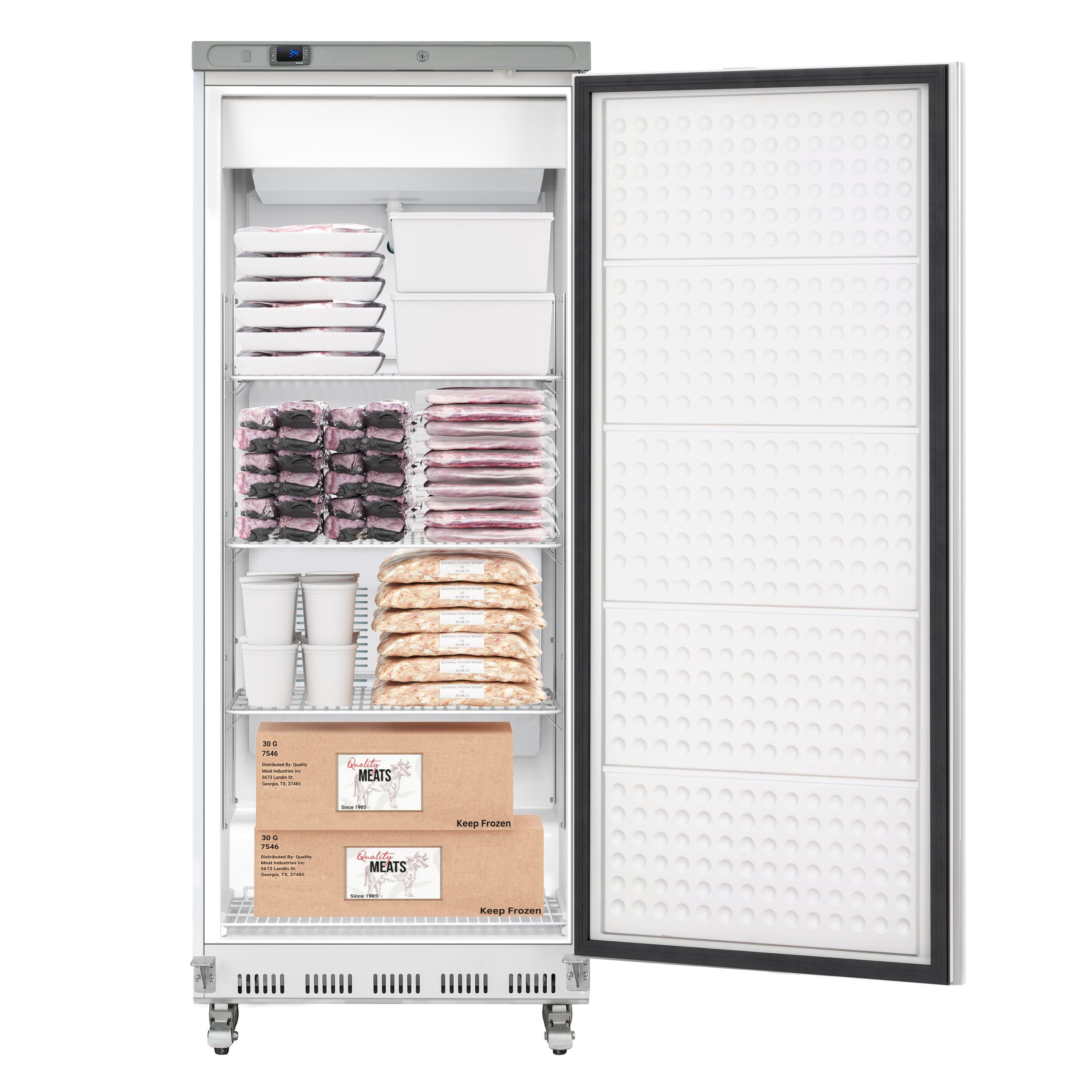 KoolMore LOW-KM-RIC-1DWH Commercial-Refrigerators - View #8