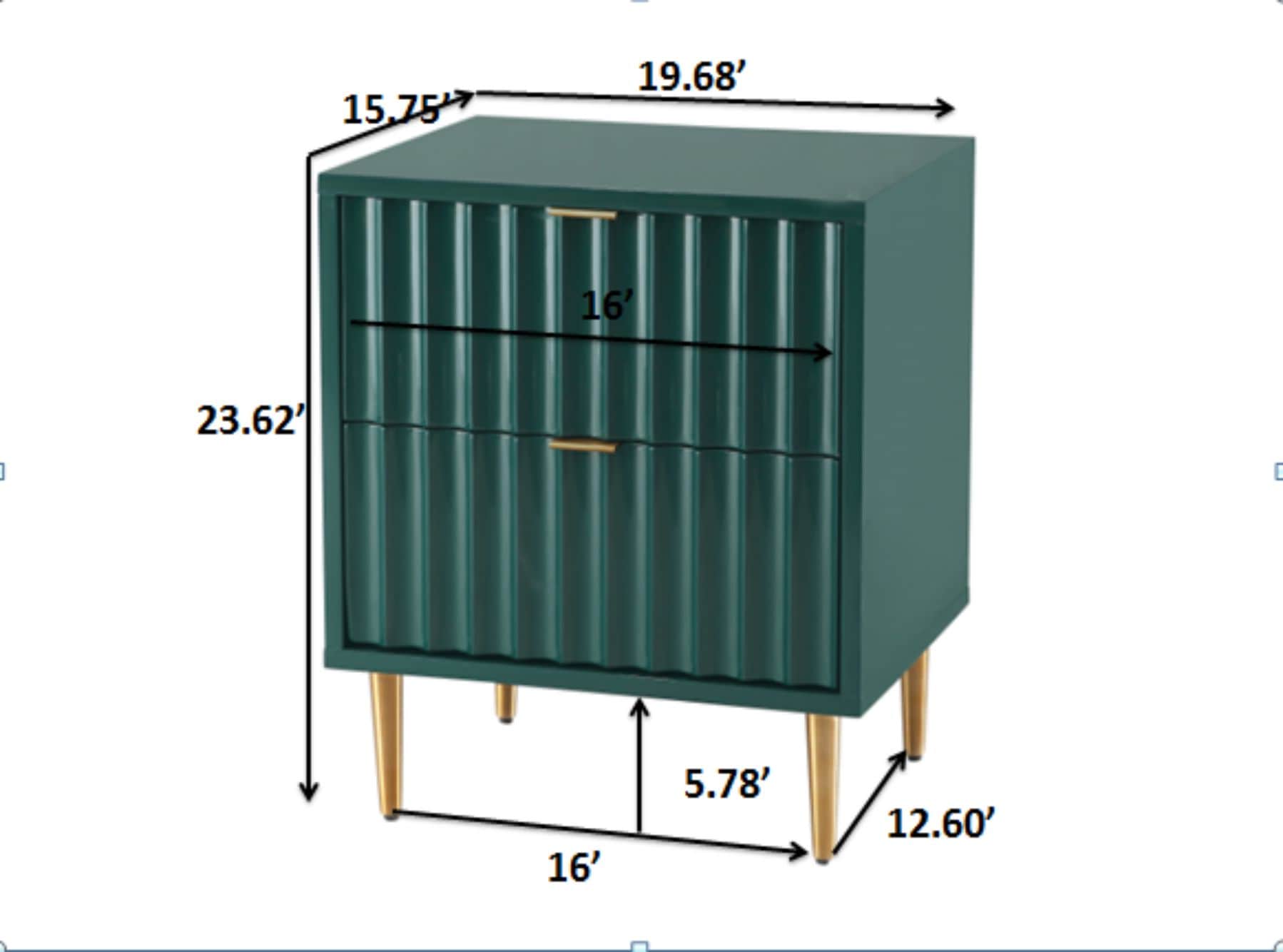 CASAINC WF-BEC-1472W-GR nightstands - View #12