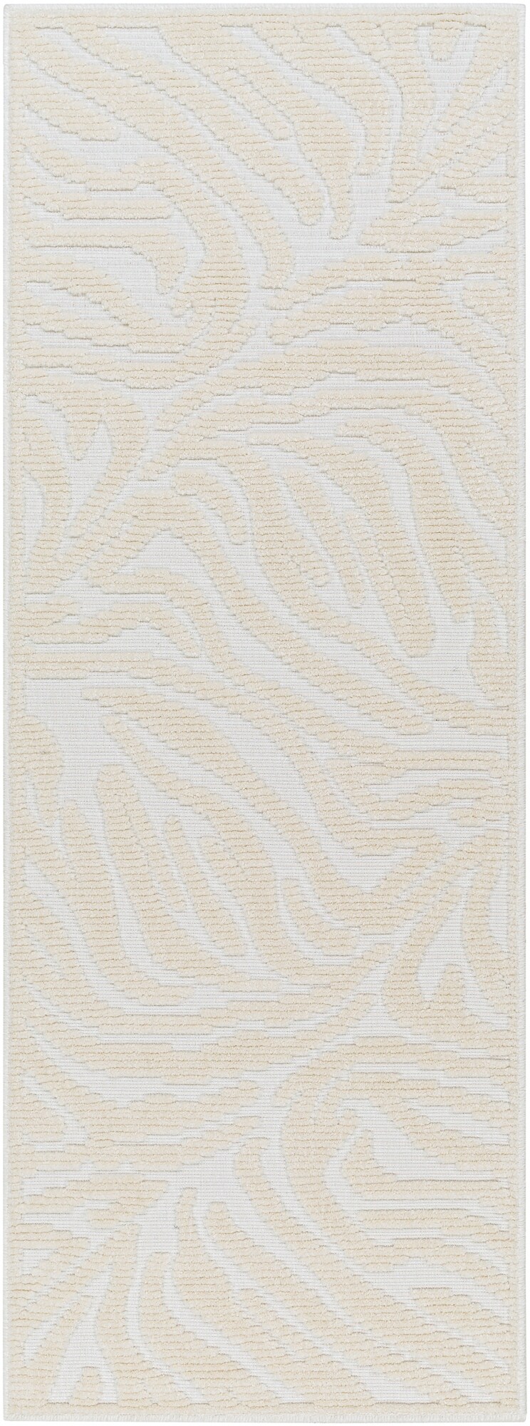 Livabliss LYA2316-2772 Lyna 3 x 8 (ft) Polypropylene Cream Rectangular Indoor Animal print Machine washable Runner rug