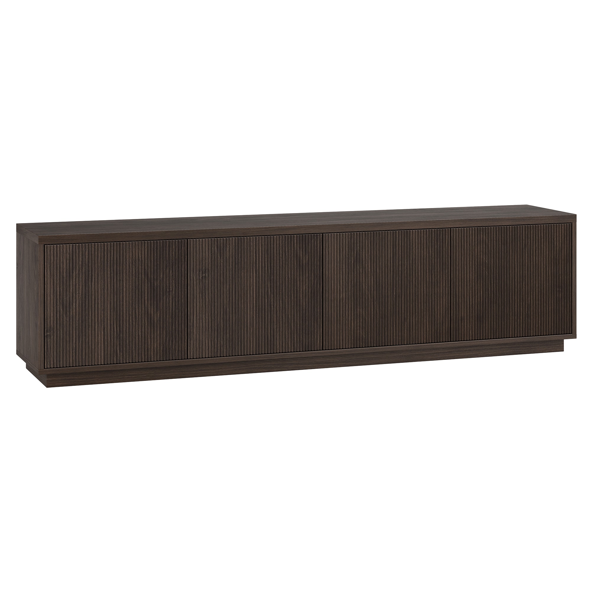 Hailey Home TV2211 Hanson Transitional Alder Brown TV stand ( Accommodates TVs more than 70-in )