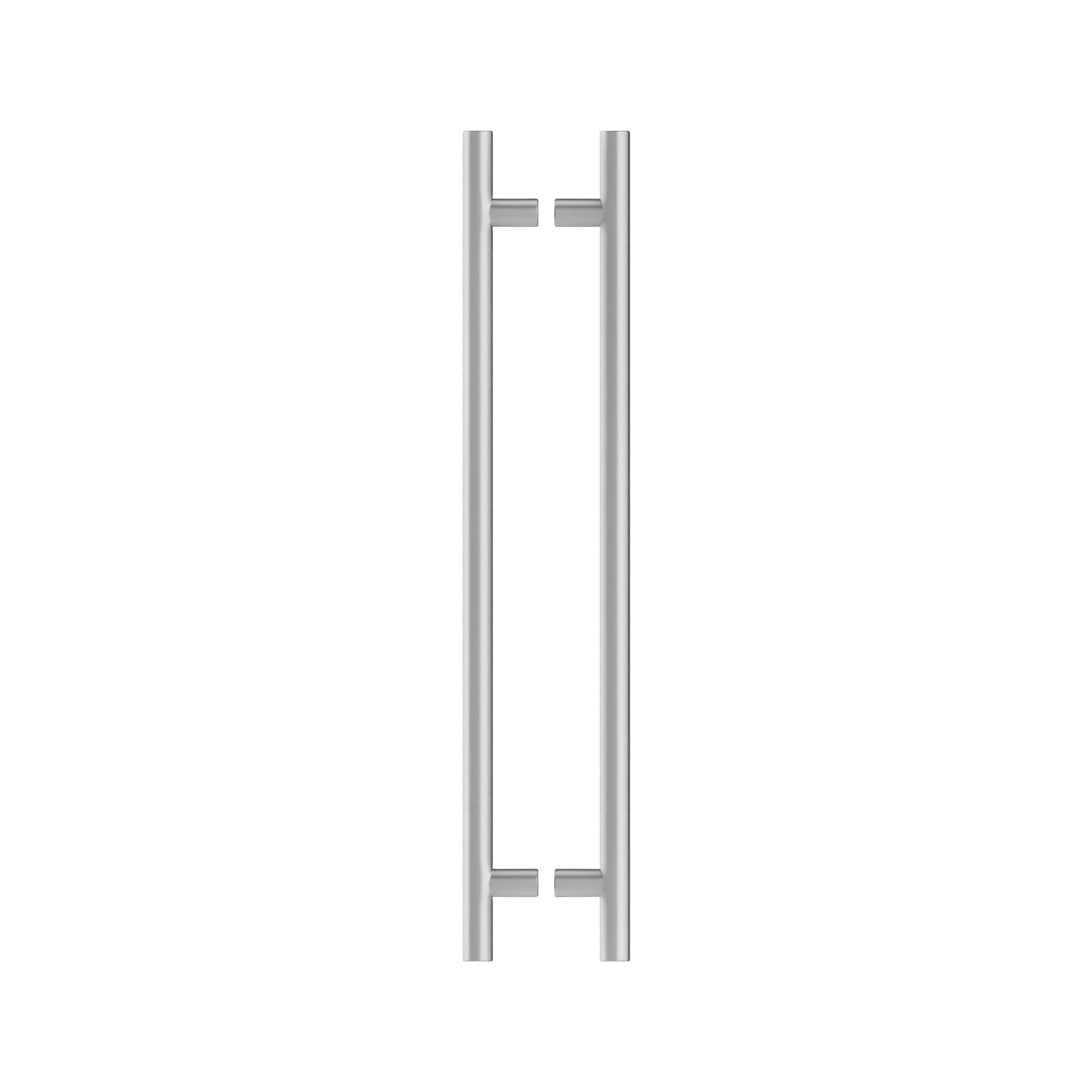Brixwell  LPBS36 Ladder Style Back-to-Back Pull Handle 24 in Mounting Center To Center 3/8 in To 3/4 in Glazing Thickness Brushed Stainless Steel Finish