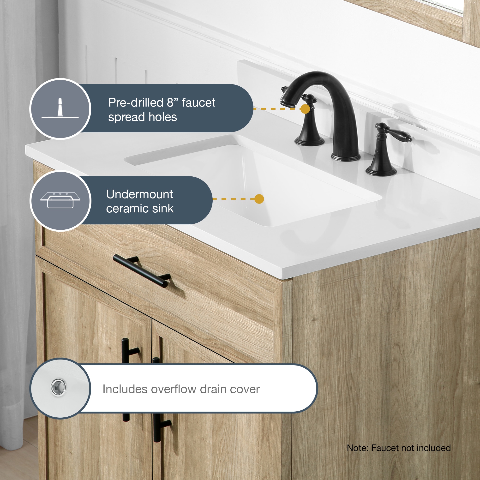 Style Selections DOLTON-30NO Bath-Vanity-Combo - View #7