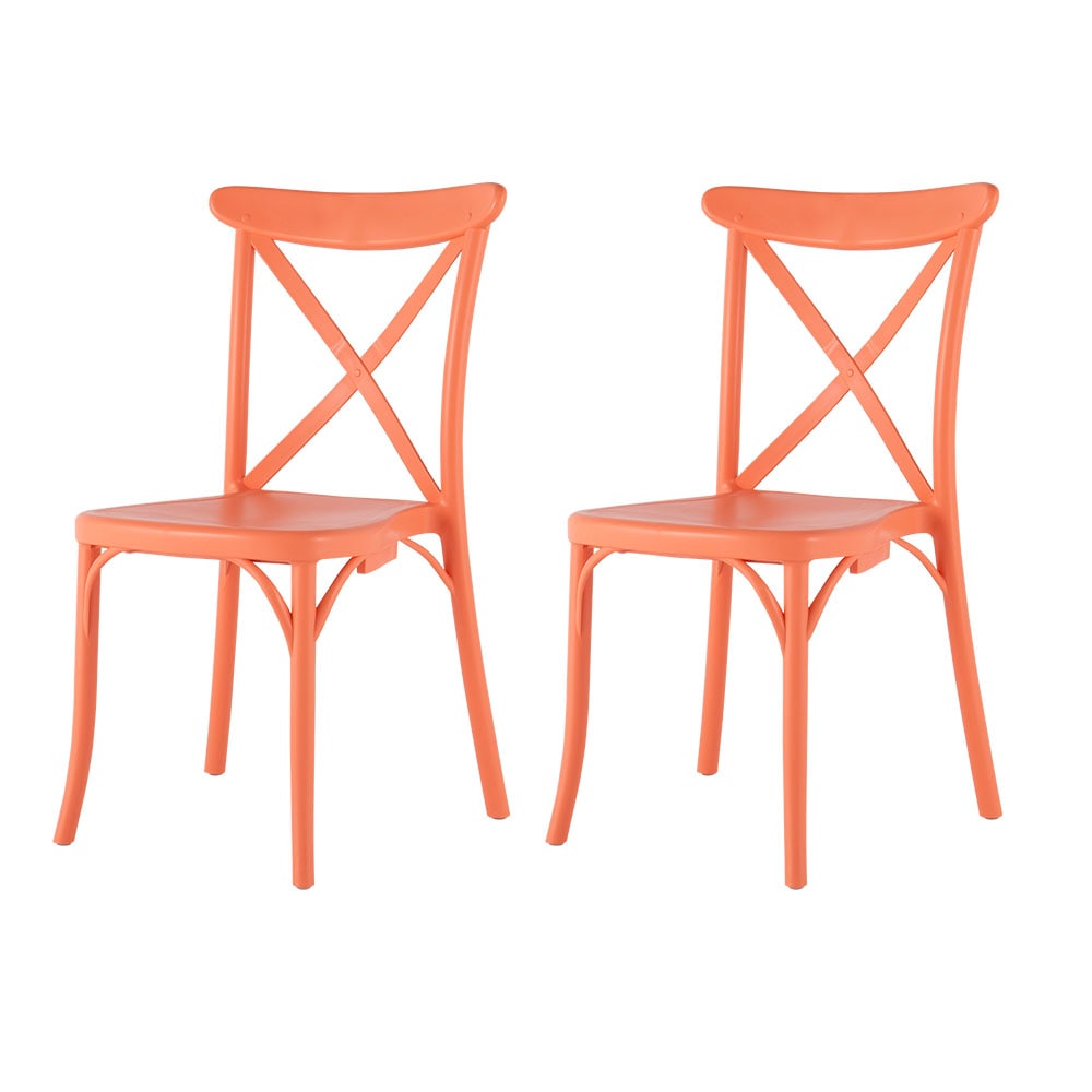 Lagoon 7061R5-SSTOS Set of 2 Traditional Dining Side Chair (Plastic Frame)