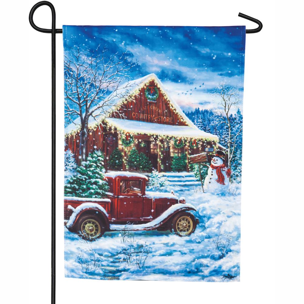 Evergreen 1-ft W x 1.5-ft H Christmas Garden Flag at Lowes.com