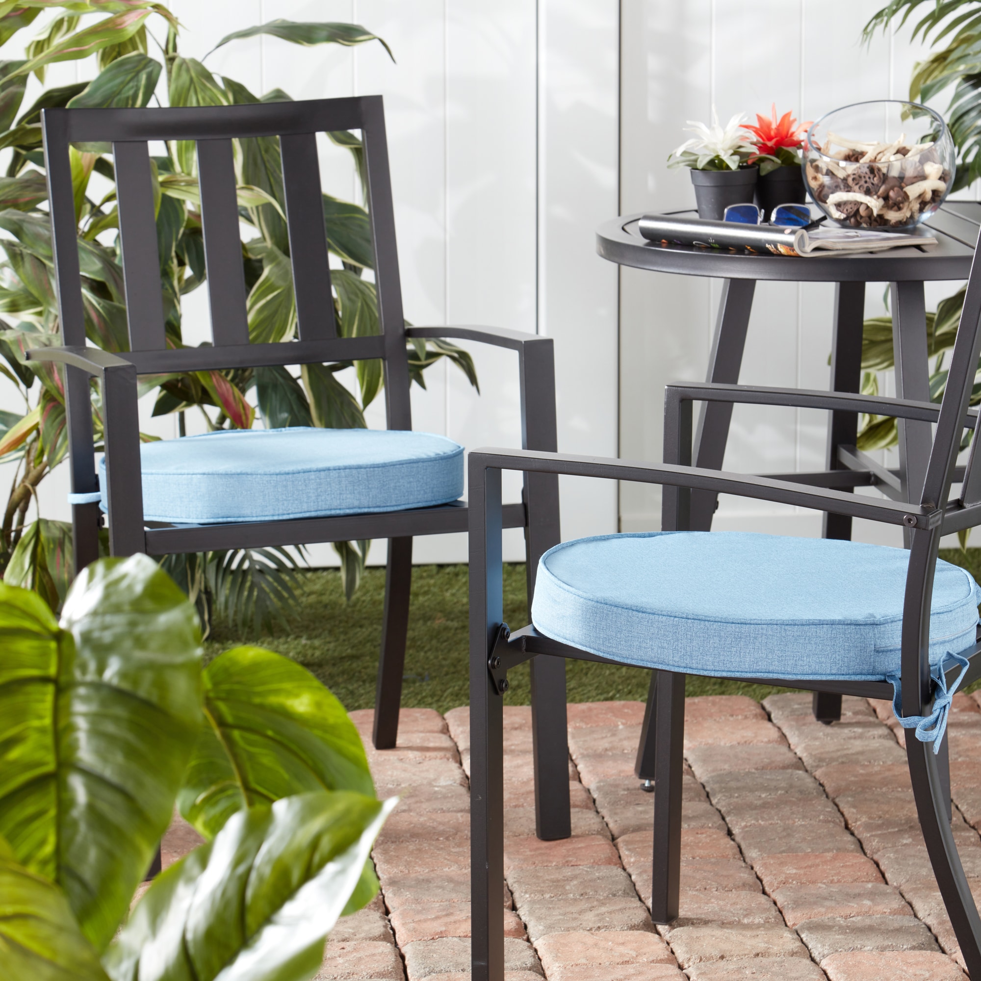 Greendale Home Fashions OP1150S2-DENIM Patio-Furniture-Cushions - View #7