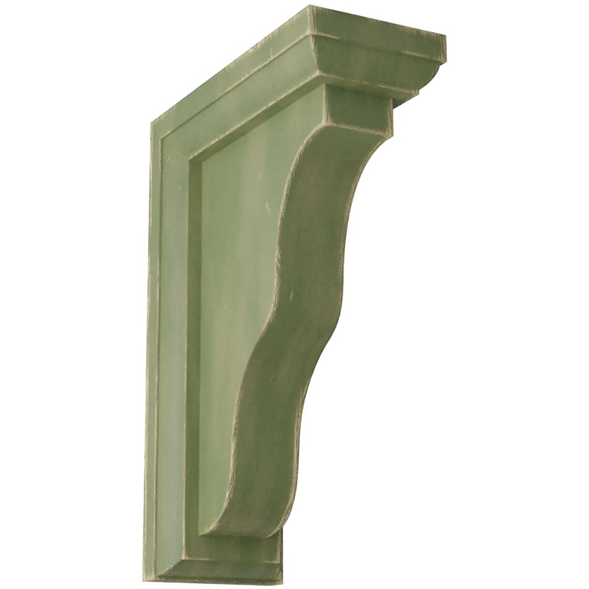 Ekena Millwork BKTWD02X05X07HAGR Hamilton 2-1/4-in x 5-in x 7-in Rubberwood Green Wood Standard Bracket