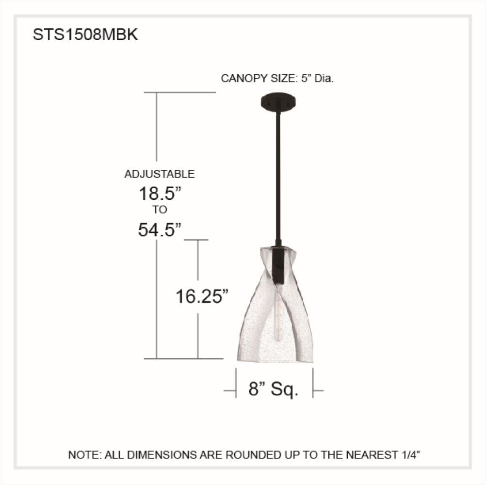 Quoizel STS1508MBK Pendant-Lights - View #5