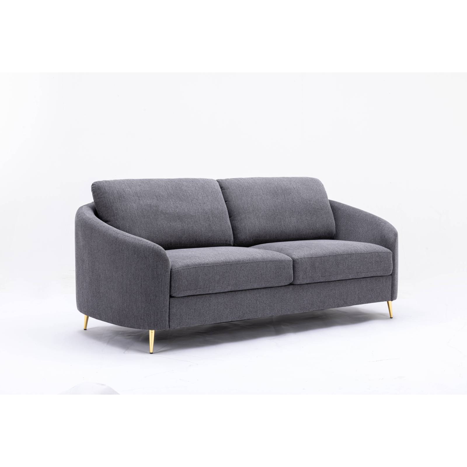 CHITA Gray Sofa with Pocket-Spring Seat Support and Tailored Seat ...