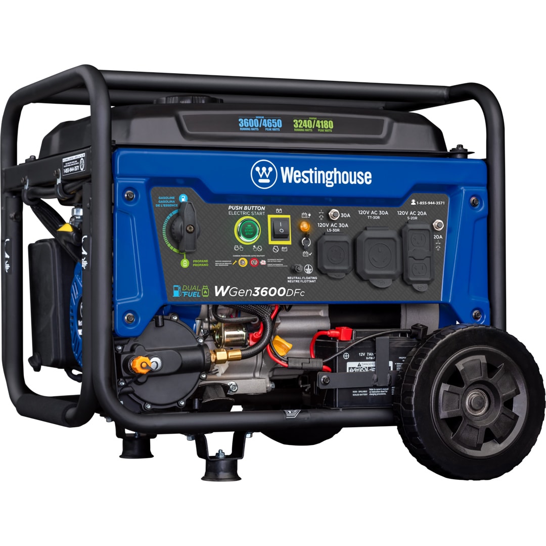 Westinghouse WGen3600DFc Remote Electric Start 3600-Watt Dual Fuel (Gasoline/Propane) Portable Generator 3623 Sansujyuku sansujyuku.com