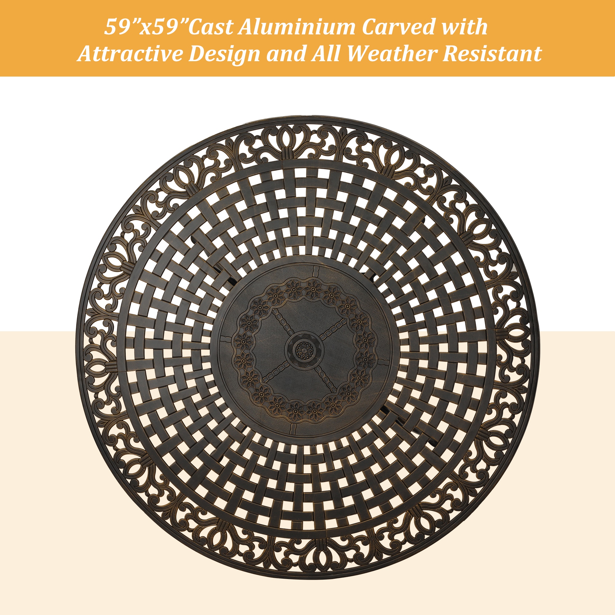 Mondawe MO-XGT150CE-BR Patio-Dining-Sets - View #9