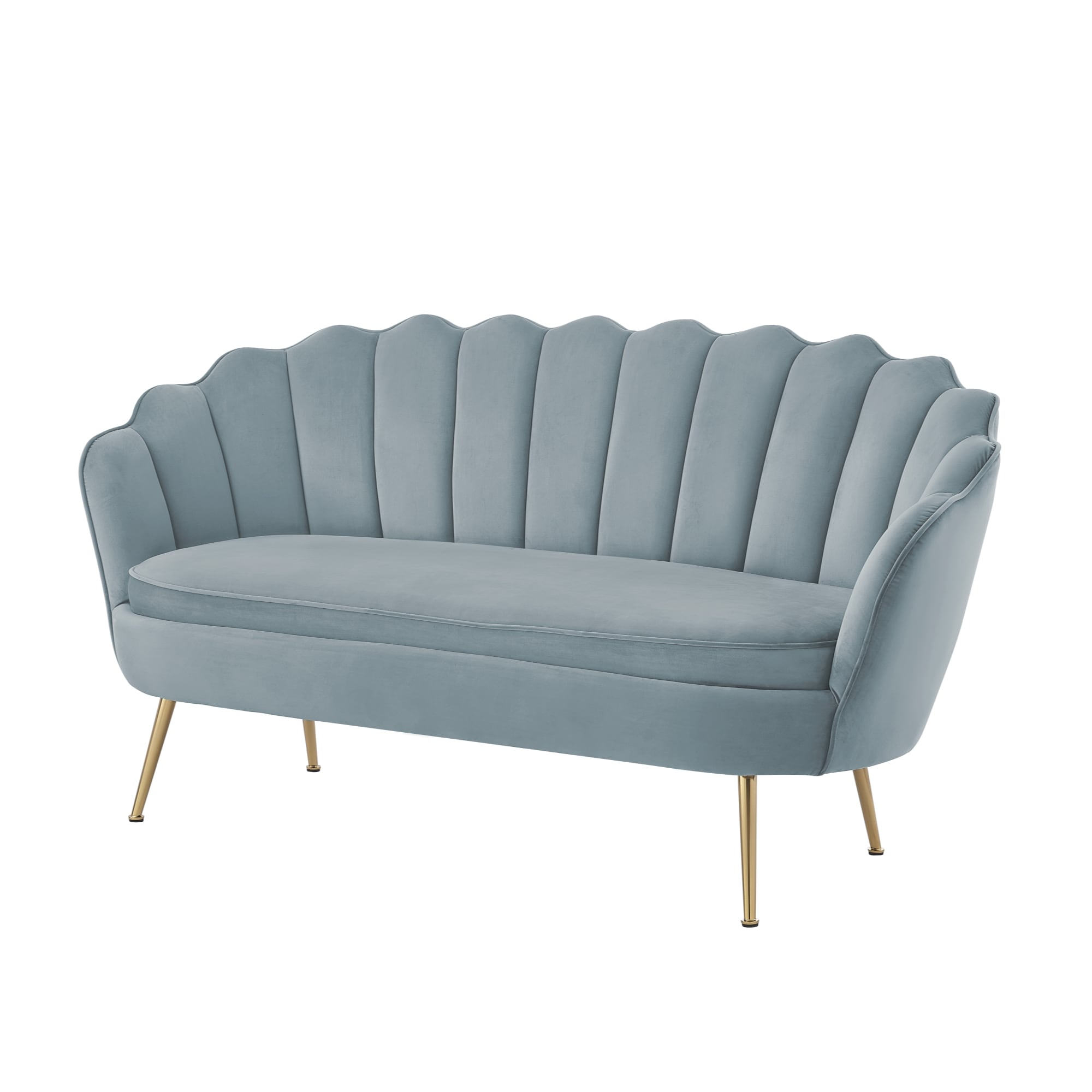 Light blue discount 2 seater sofa