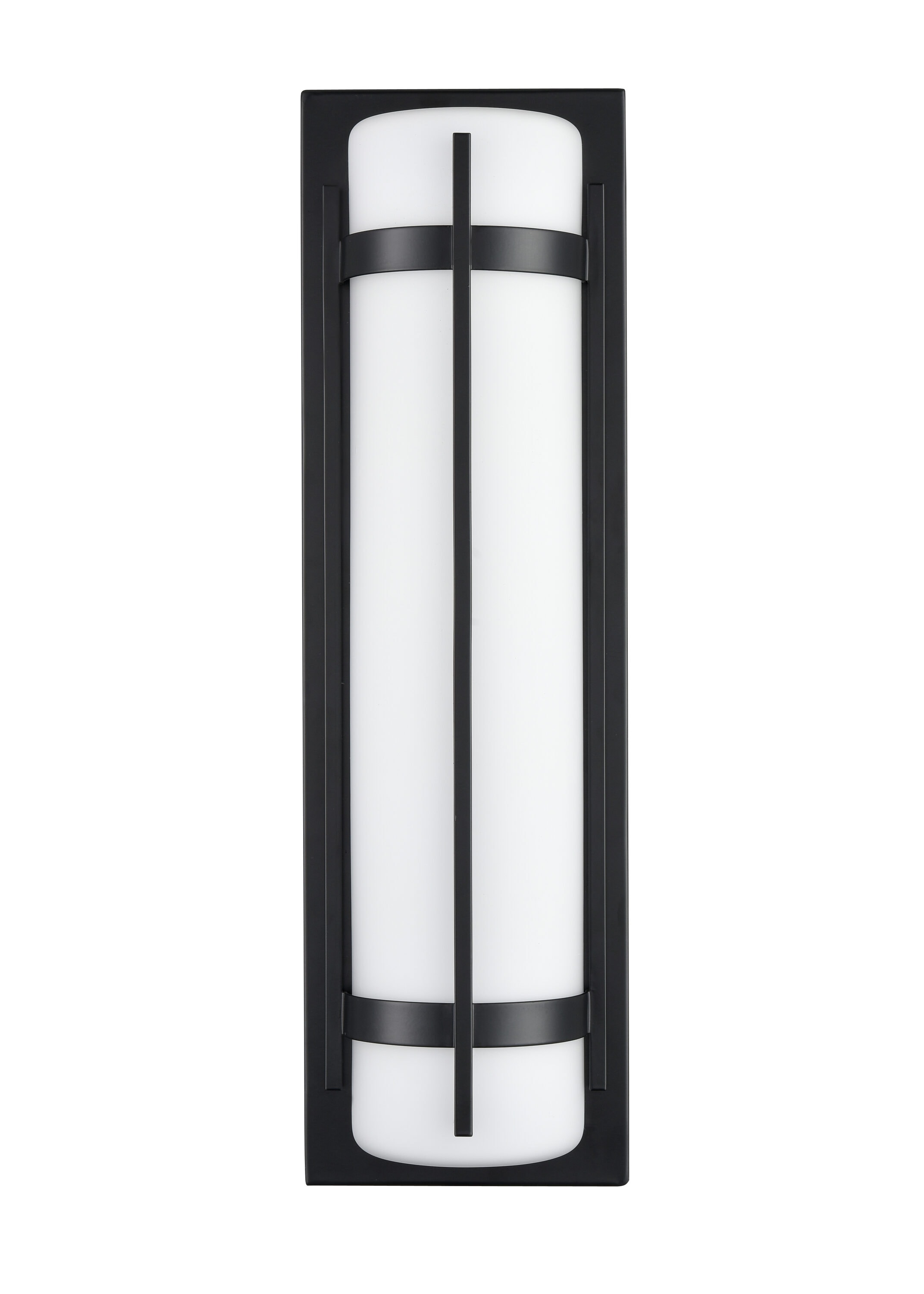 Millennium Lighting 76101-PBK 20-in H Matte Black Hardwired Integrated LED Outdoor Wall Light