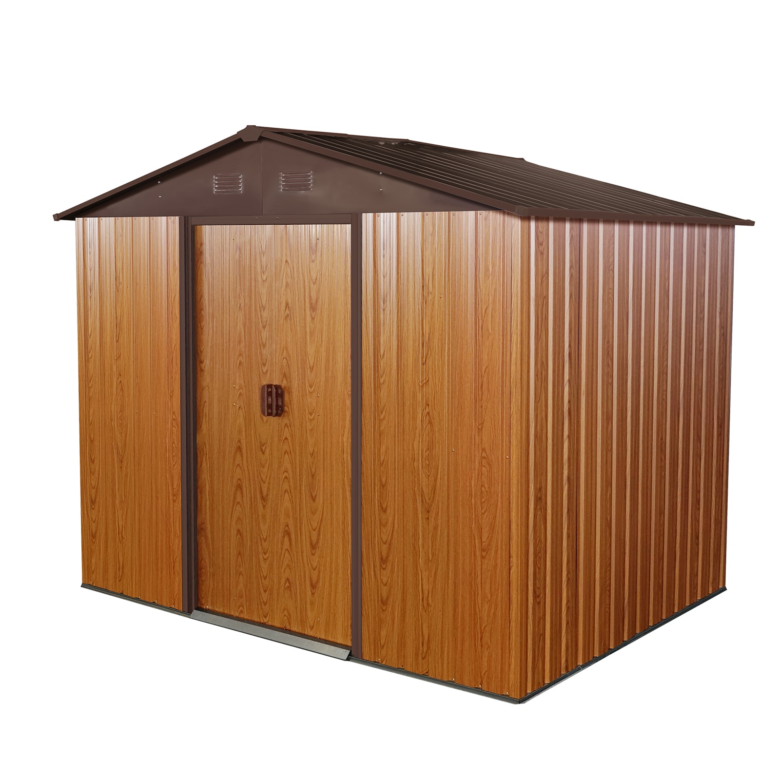 Clihome CL-TP717187DGY 7.41-ft x 5.31-ft Galvanized steel Storage Shed