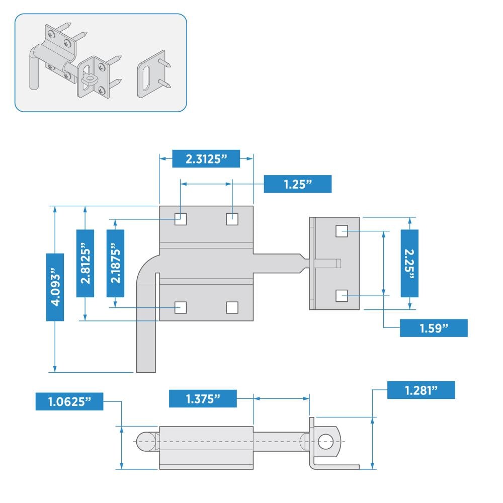 National Hardware N100-056 Gate-Hardware - View #5