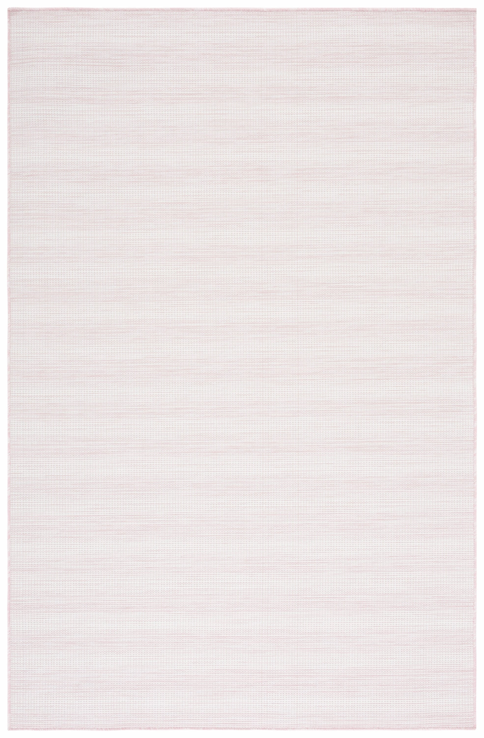 Safavieh HTN231U-4 4 x 6 (ft) Loomed Polyester/Polypropylene Light Pink Rectangular Indoor/Outdoor Stripe Mid-Century Modern Area rug