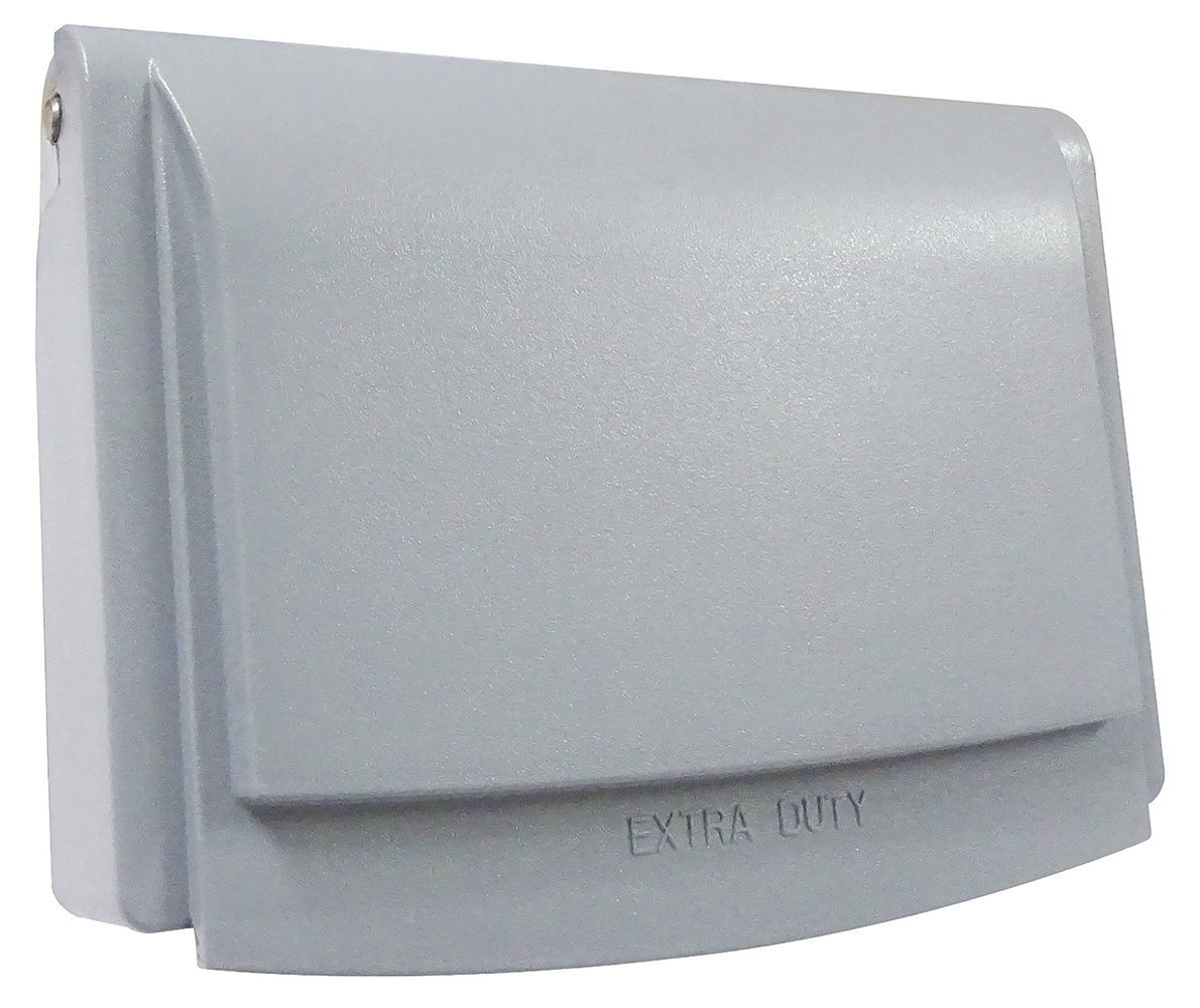 Sigma Engineered Solutions 14441 1 -Gang Rectangle Gray Plastic Weatherproof Electrical Box Cover