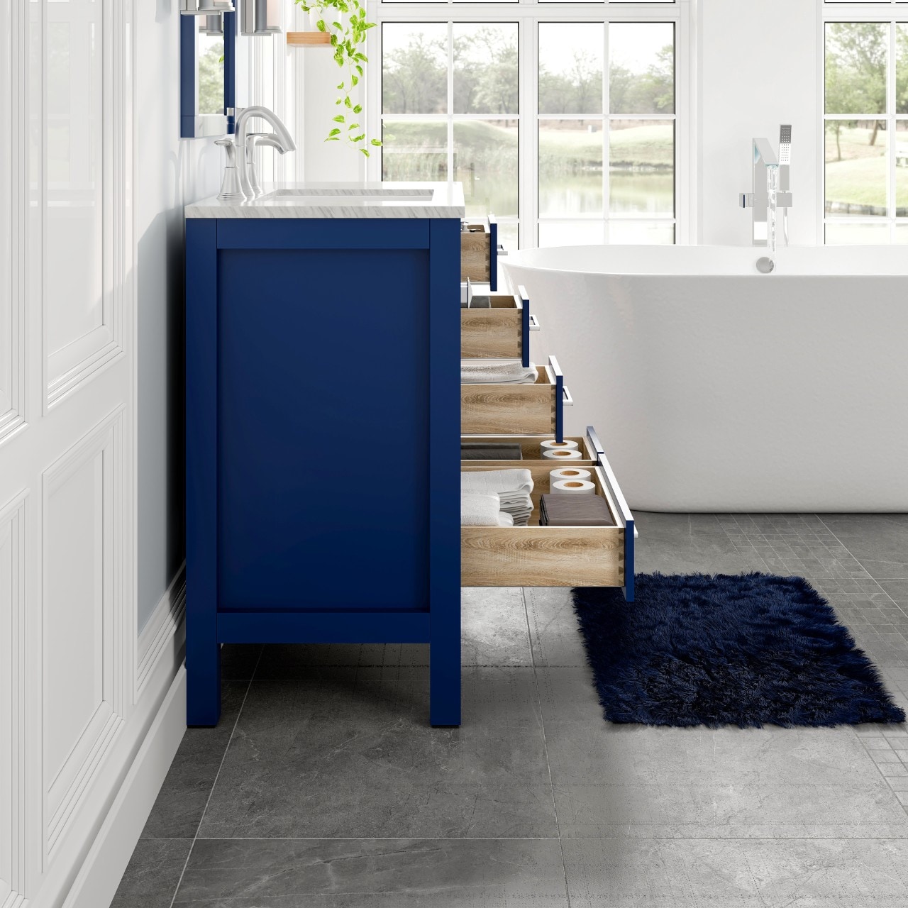 Eviva EVVN412-36BLU Bath-Vanity-Combo - View #5