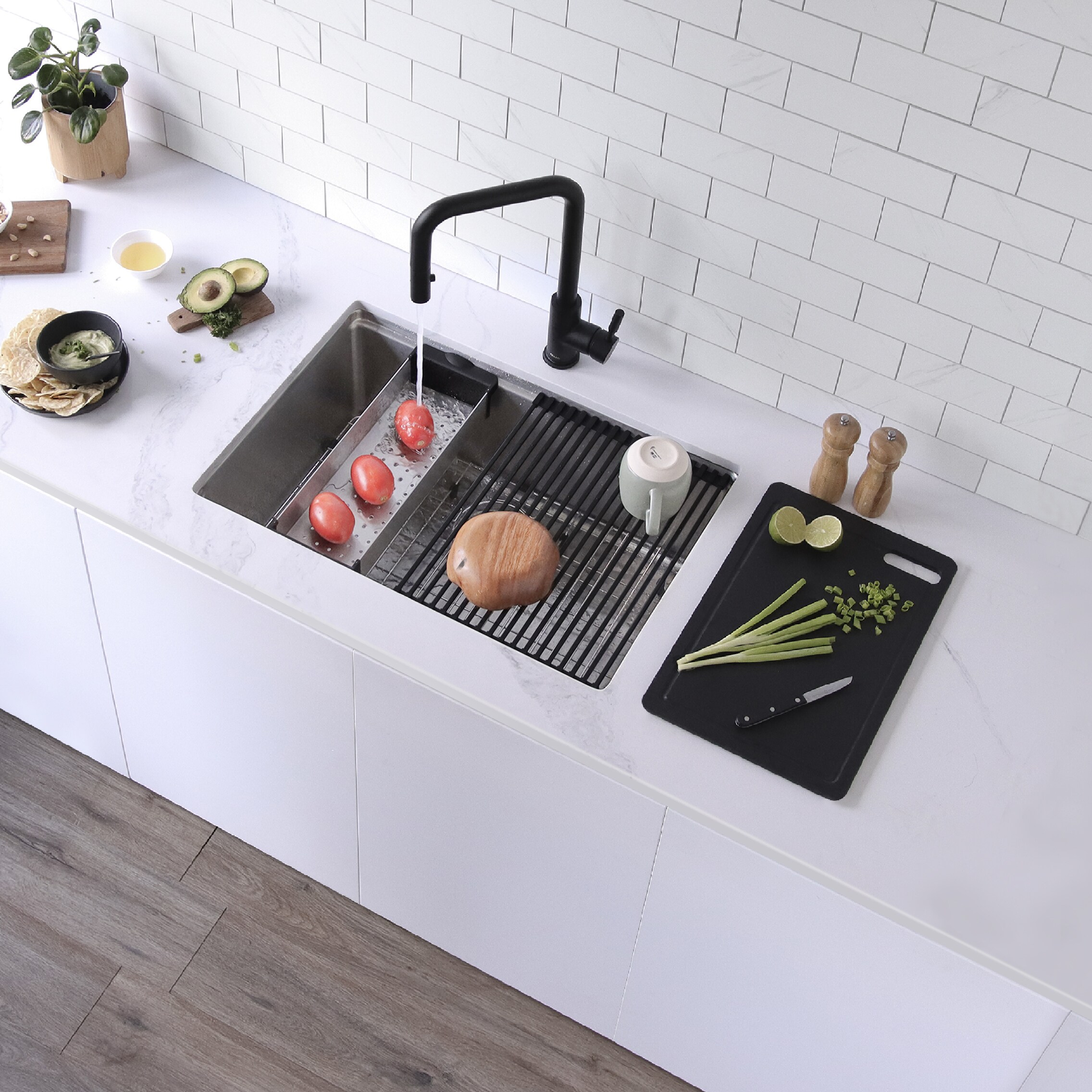 Stylish S-127W Kitchen-Sinks - View #2