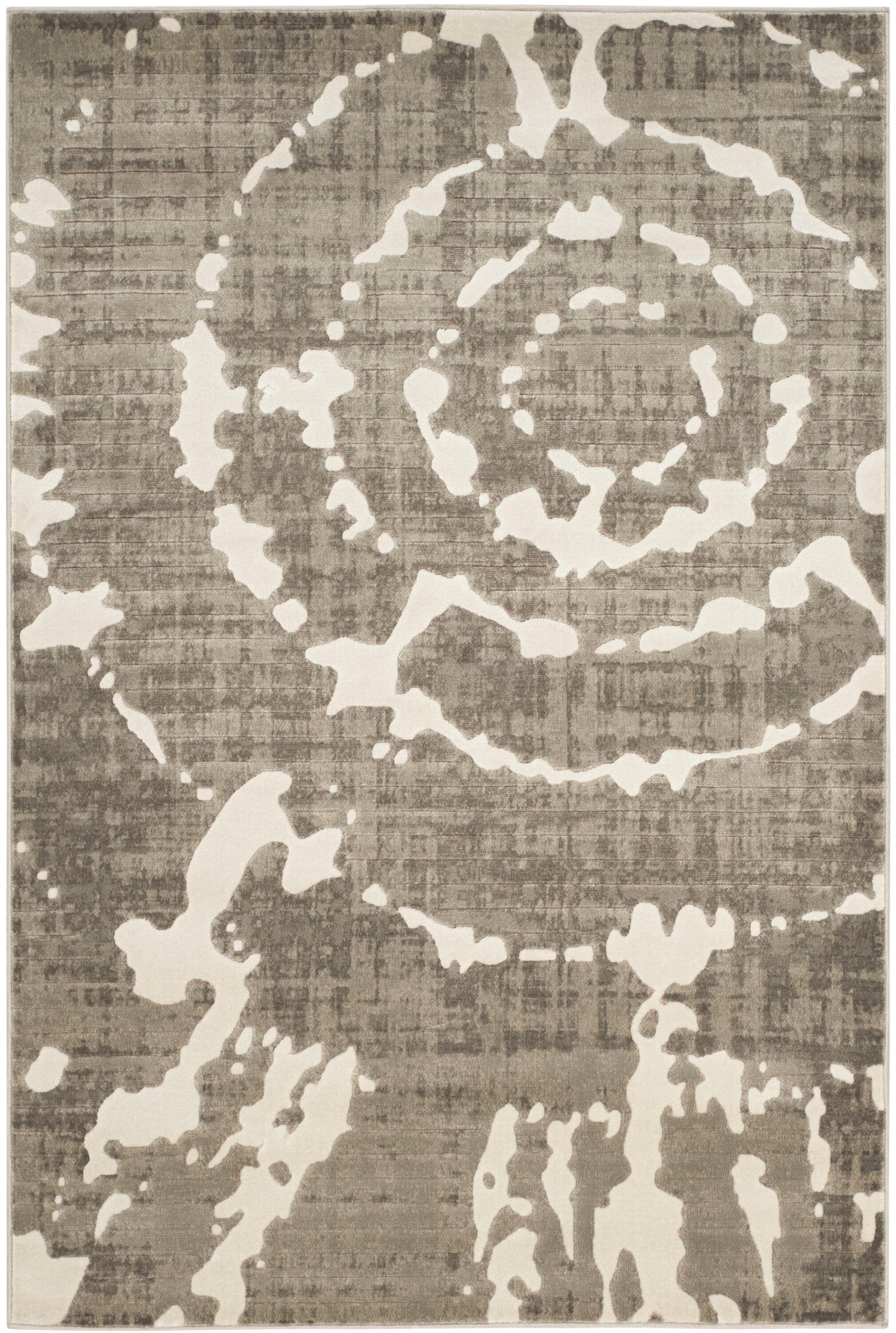 Safavieh PRL7735E-5 Porcello Christa 5 x 8 (ft) Loomed Polypropylene Gray/Ivory Rectangular Indoor Abstract Area rug
