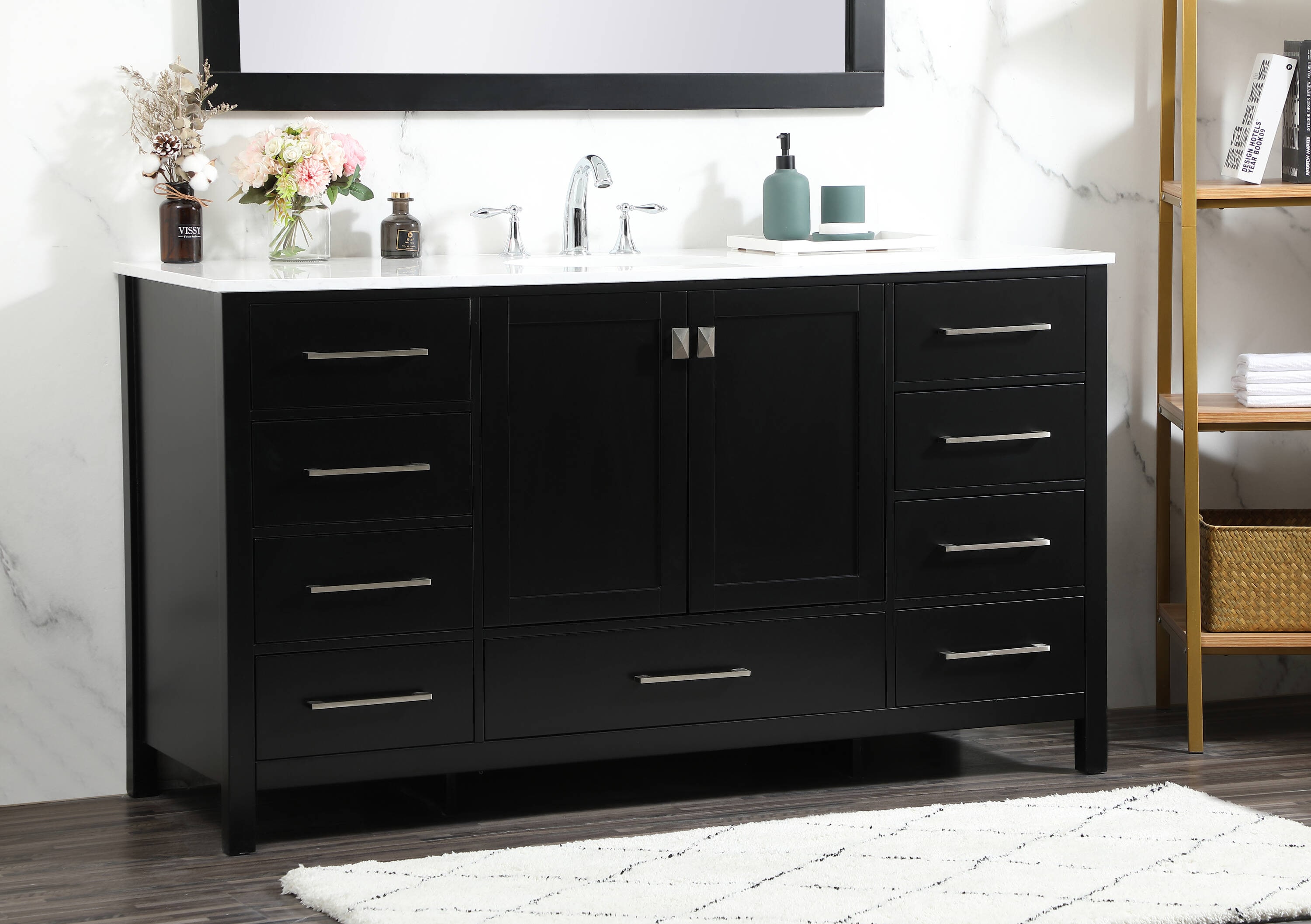 Elegant Decor HF56580BK Bath-Vanity-Combo - View #3
