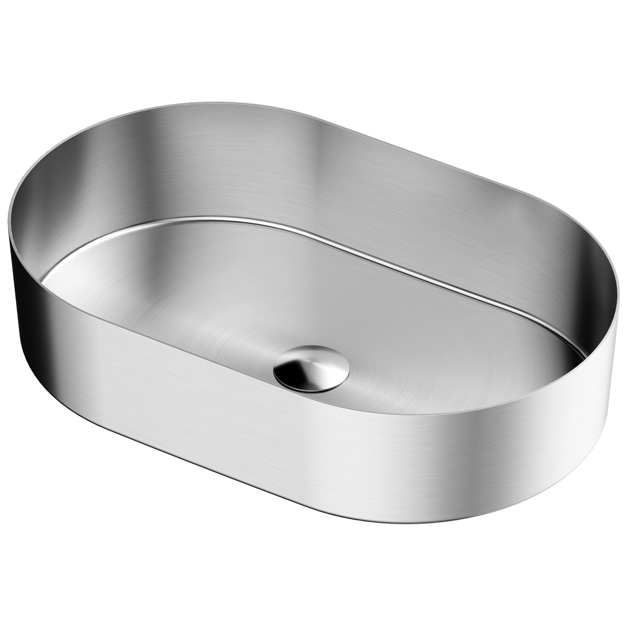 Cinox 21.63'' Stainless Steel Oval Vessel Bathroom Sink