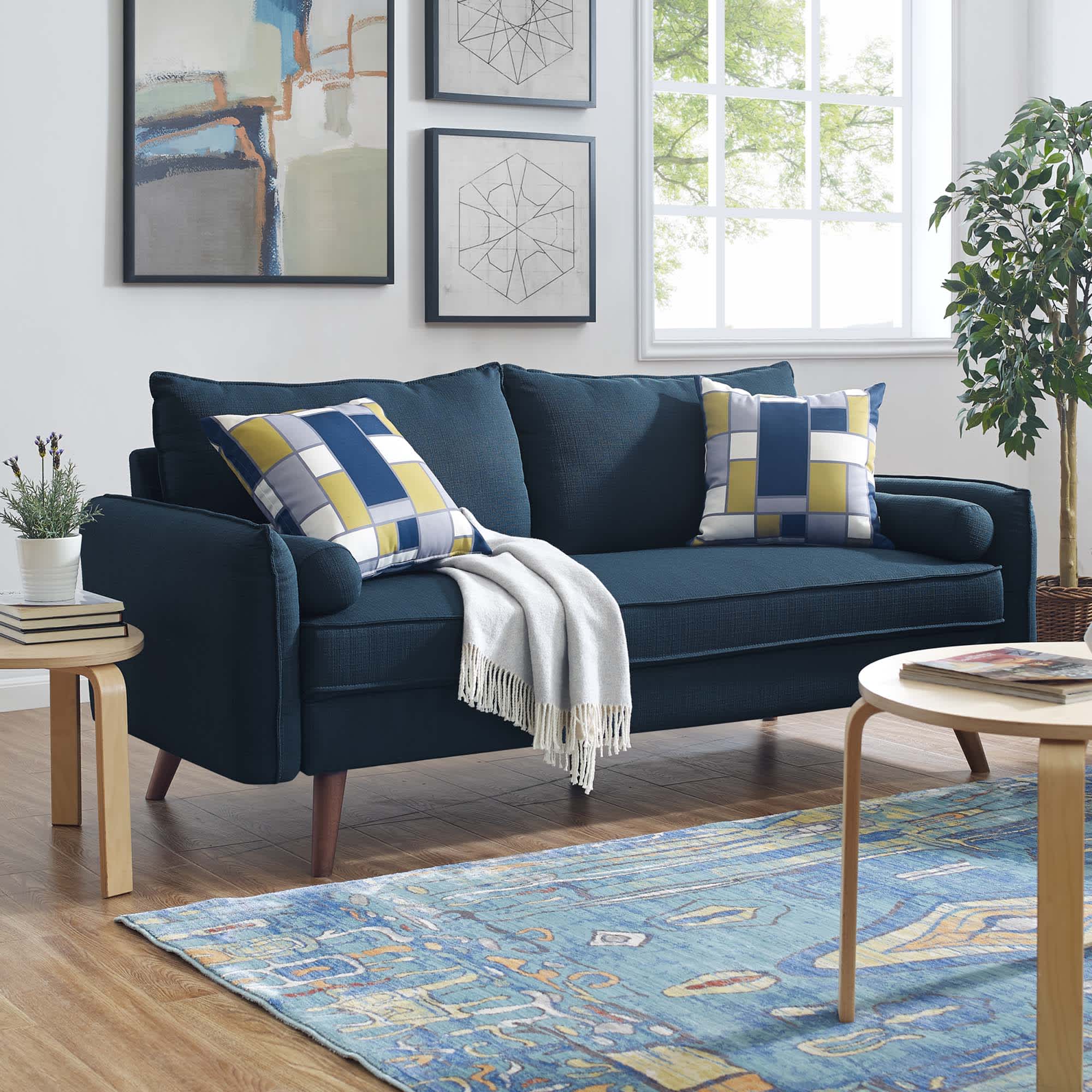 Modway EEI-3092-AZU Sofas-Loveseats - View #3